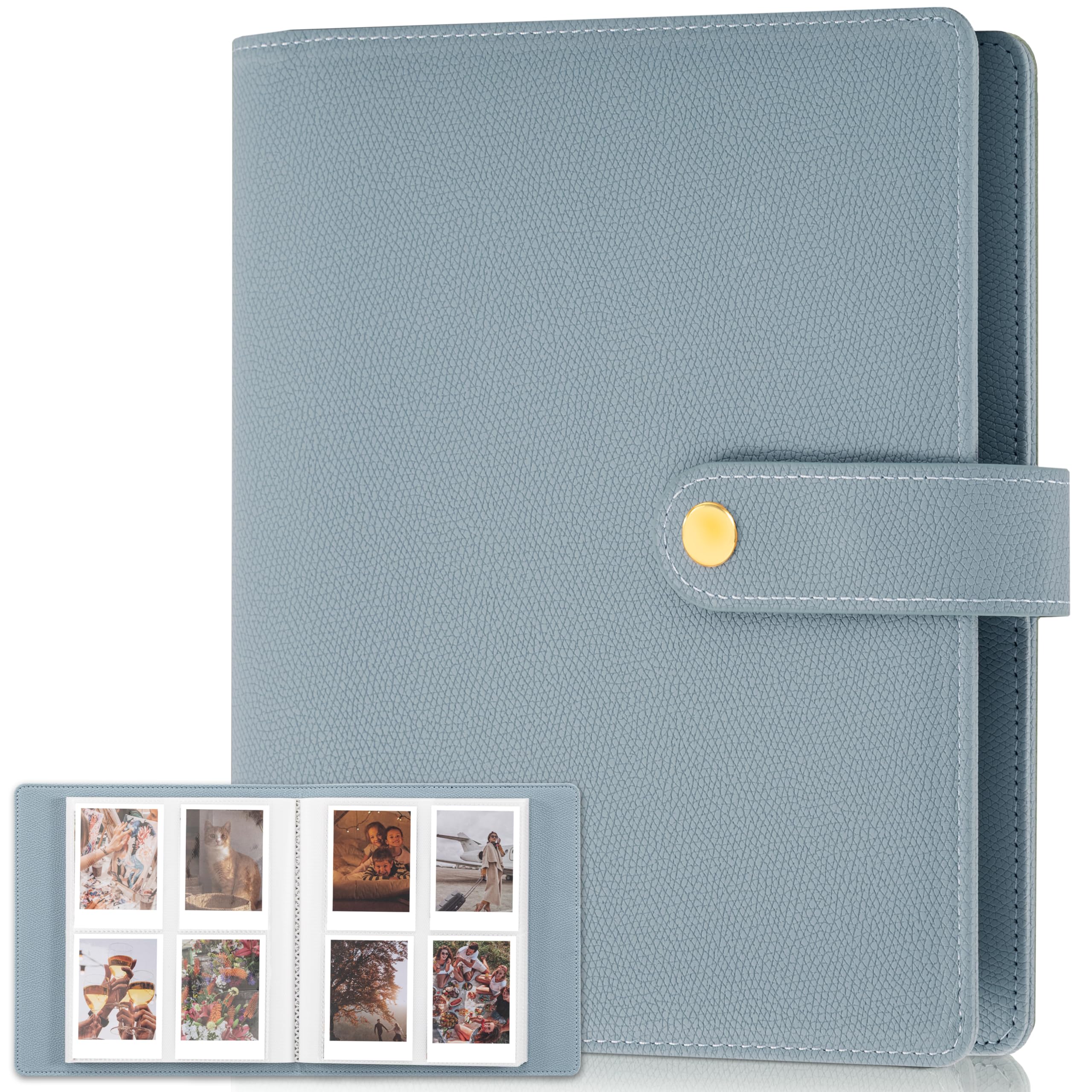 Beautiful Photo Album for 2x3 in Polaroid Photos - Safely Holds Your 300+ Pictures Of Unique Memories - The Perfect Instax Mini Compatible Photo Book