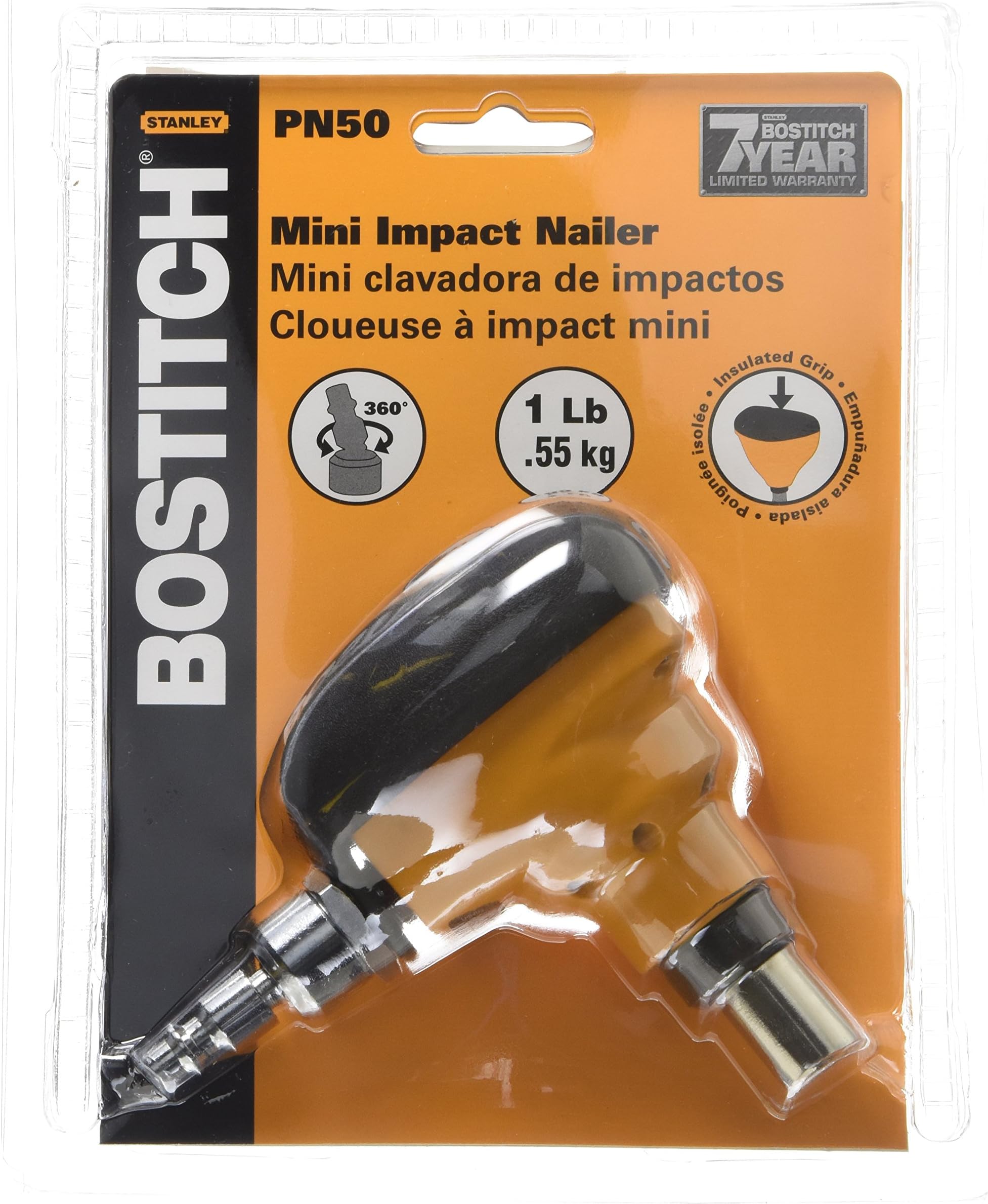 BOSTITCH Palm Nailer, Mini Impact (PN50) Power Nailers