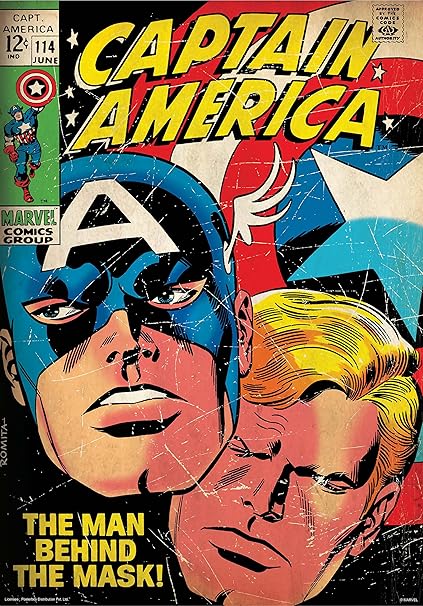 Marvel 'Captain America Comics' Officially Licensed Poster (30.48 cm x 45.72 cm)