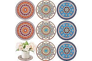 Boho Plant Pot Mat Absorbent Non Slip Pot Plant Pad