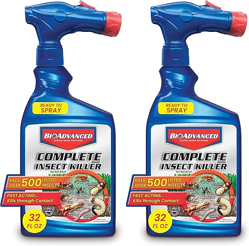 BioAdvanced - Complete Insect Killer para suelo y césped, listo para aplicar, 32 onzas (paquete de 2)