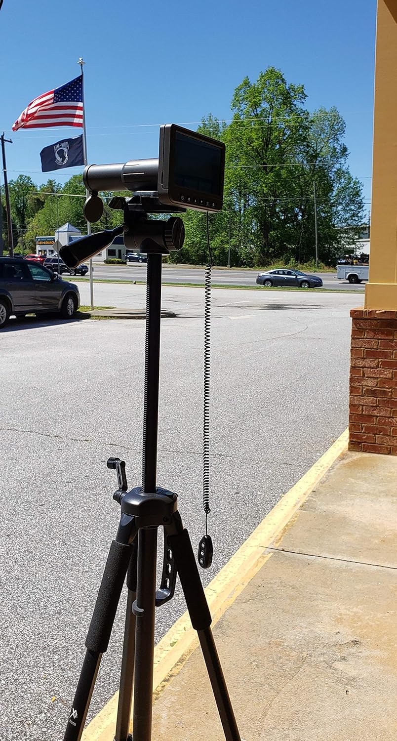 Vividia SS-550 Digital LCD Spotting Scope Telescope 1-50x with 5" Screen 1080P Video 14MP Picture Capture and 35mm Lens for Distance 3000ft/1000m