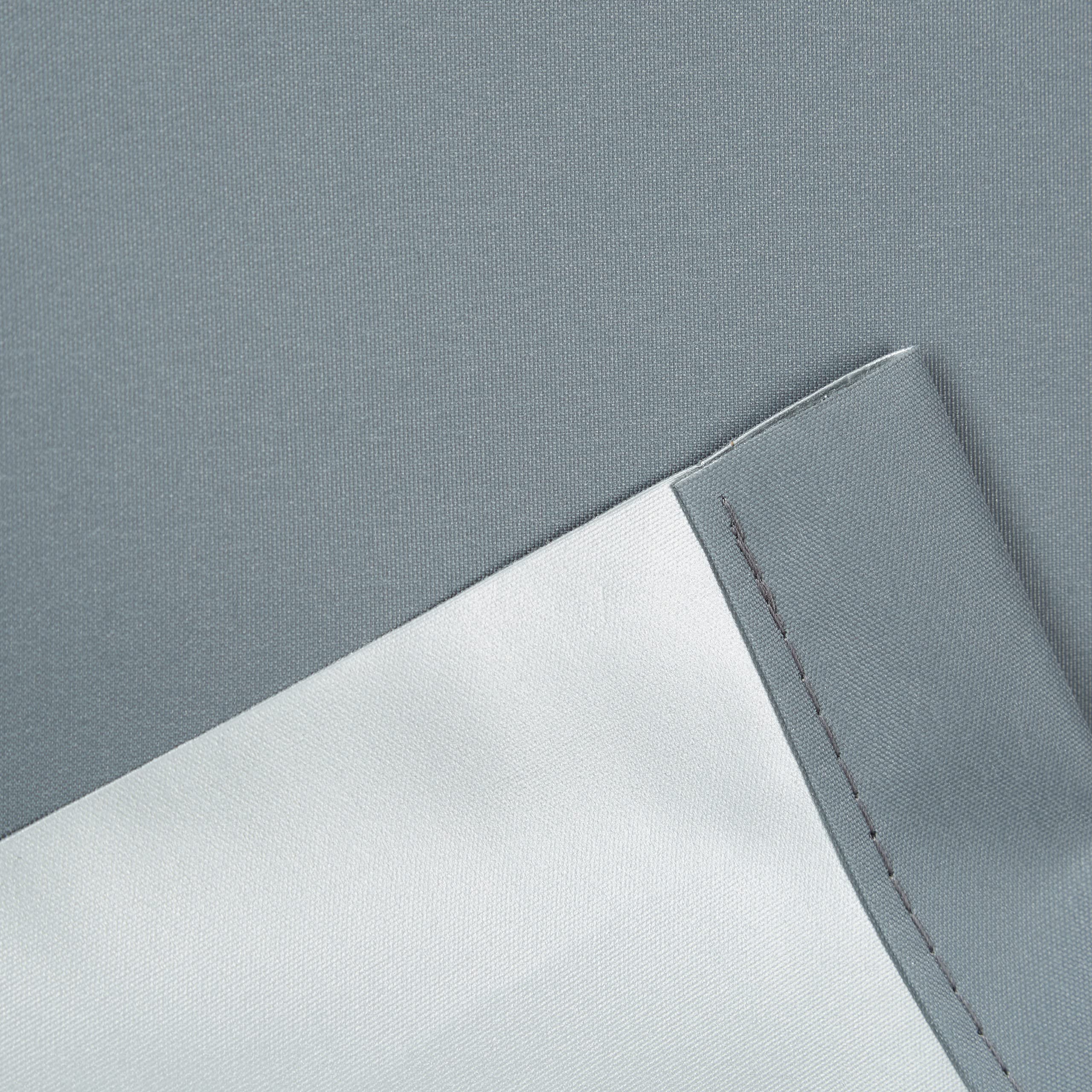 Relaxdays Estor Opaco Térmico, Sin Taladrar, Enrollable, Cadena, 1 Ud, Tela-Aluminio, 80x210 cm, 76 cm Ancho, Gris