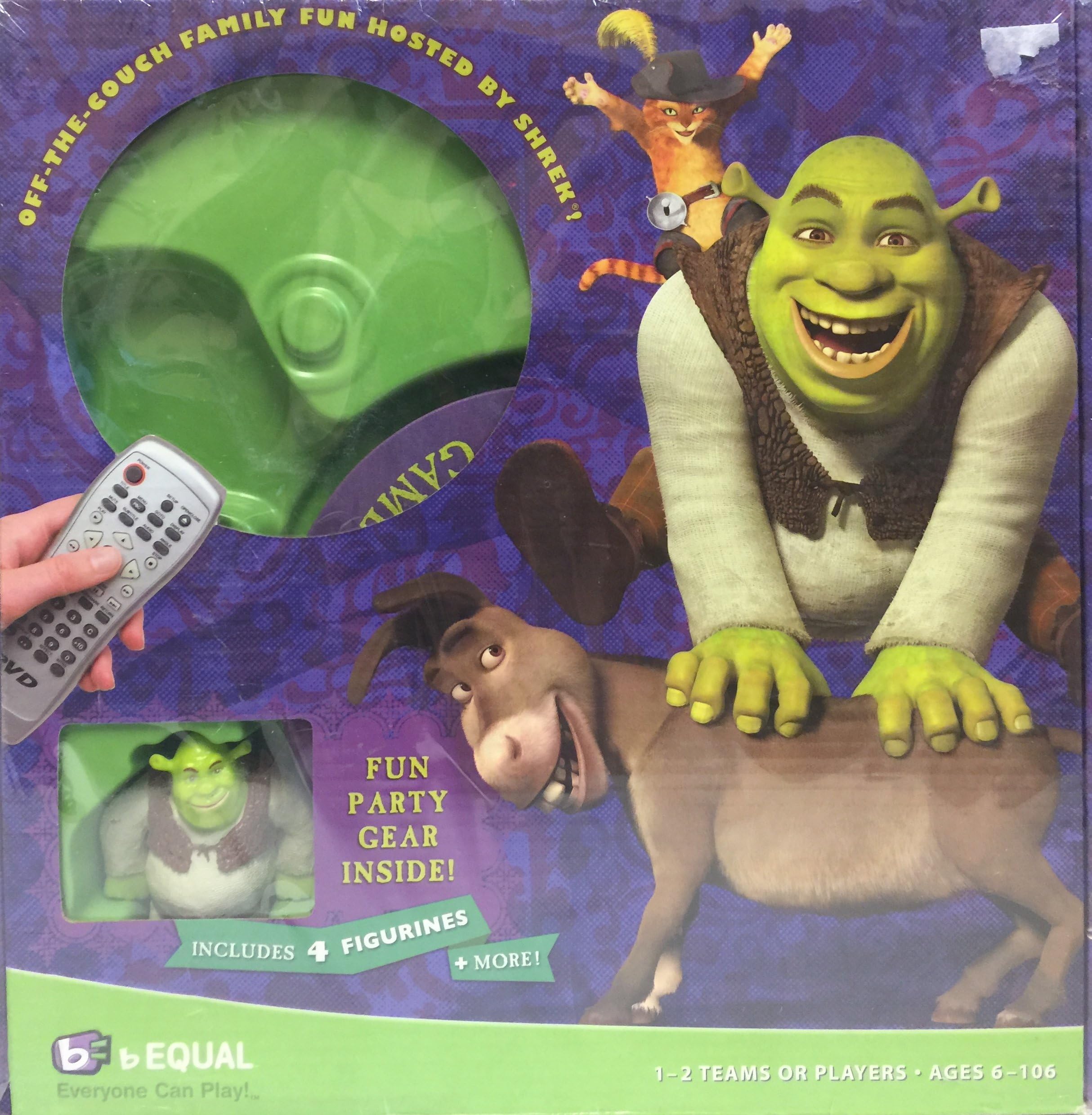 Shrek Swamp Party DVD Game For Ages 6+ 1-2 Teams or Players