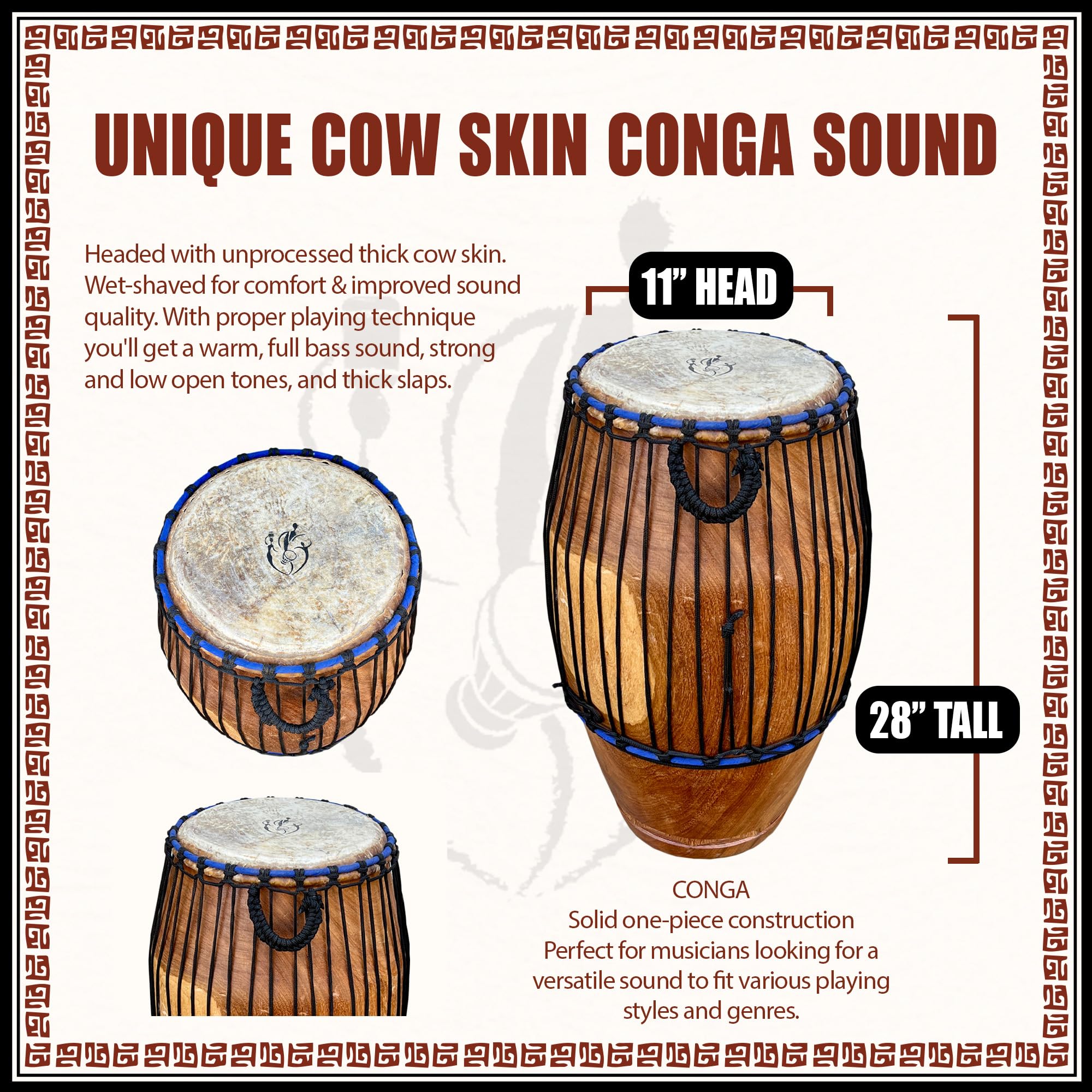 Amazon | Africa Heartwood Project Classic 11インチ 手彫り クイント