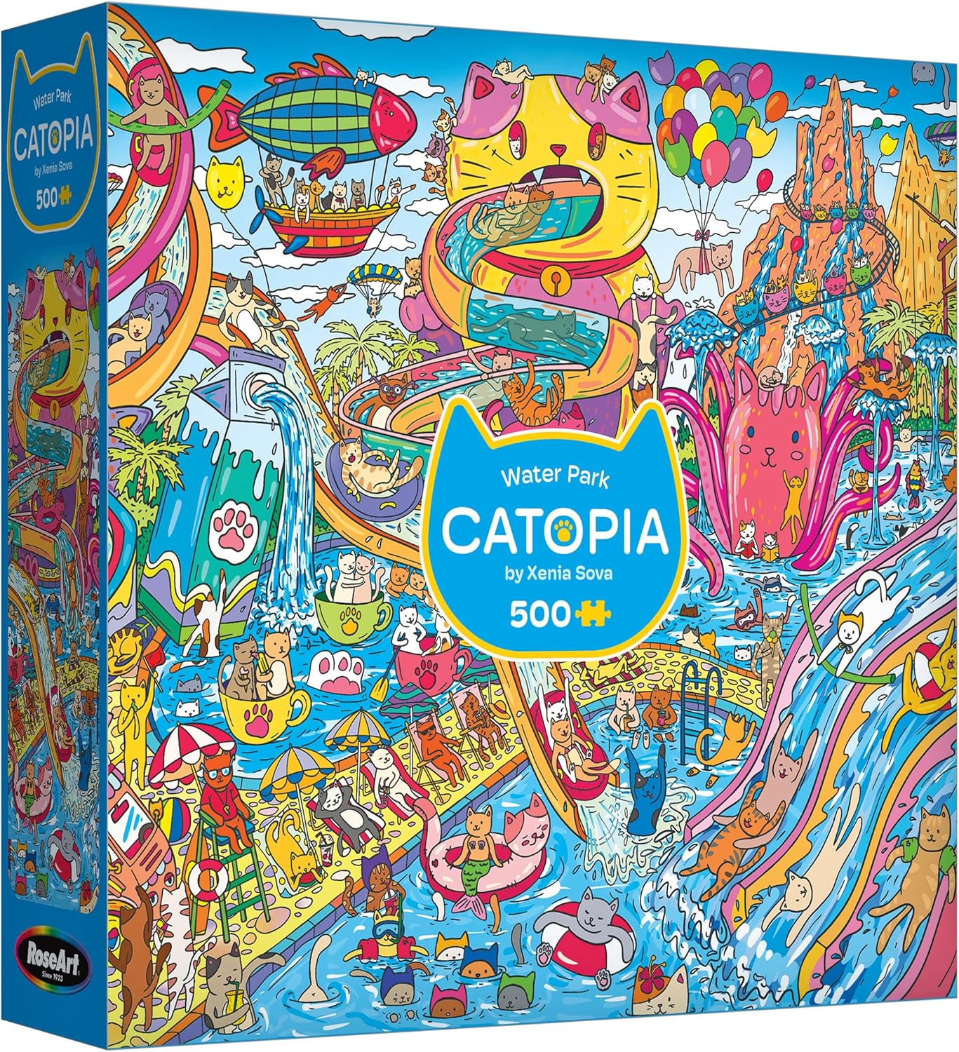 RoseArt - Catopia - Americat - 500 Piece Jigsaw Puzzle for Adults