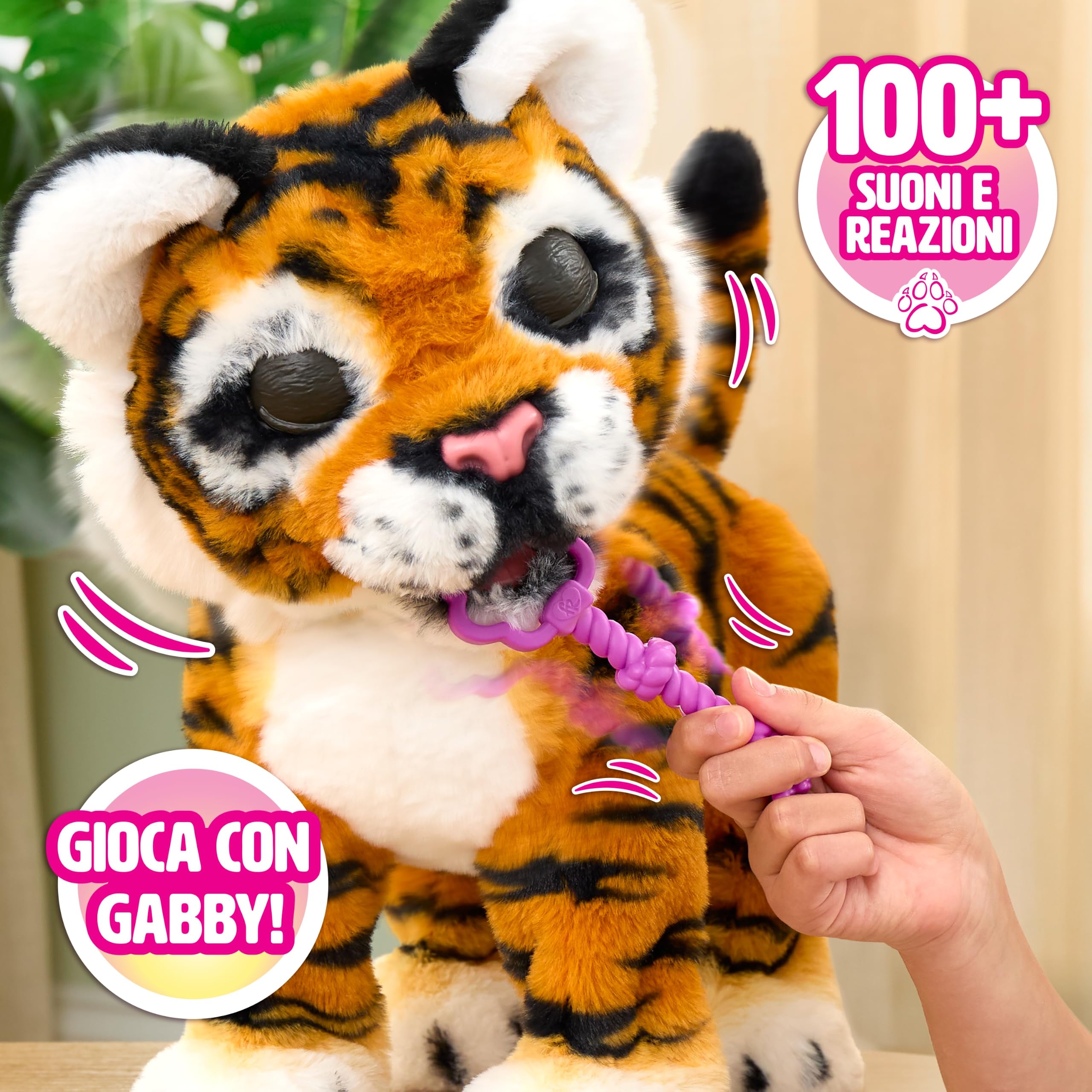 furReal Gabby the Grow & Roar Tiger peluche interattivo