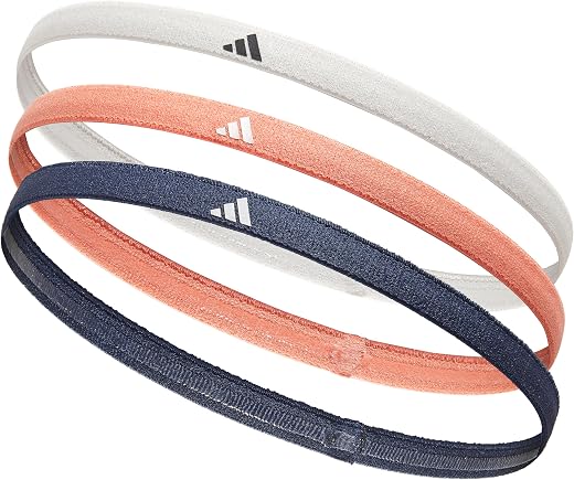 adidas Hairbands - Grey, Coral Fusion, Shadow Navy