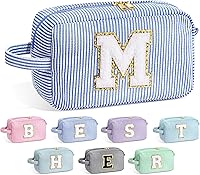 Vista 23 de YOOLIFE Estuche de Maquillaje con Inicial - Regalos de Cumpleaños para Mujeres, Niñas, Mamá, Hija, Amigas, Hermana, Profesora, Regalos de Propuesta