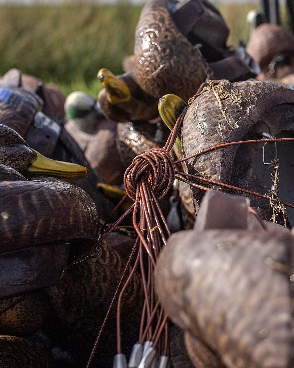 Heyday Outdoors Duck Decoy Rig | 2.5ft 3oz Tangle-Free PVC-Coated Cable & Weights | Texas Decoy Rig Built for Duck Hunting