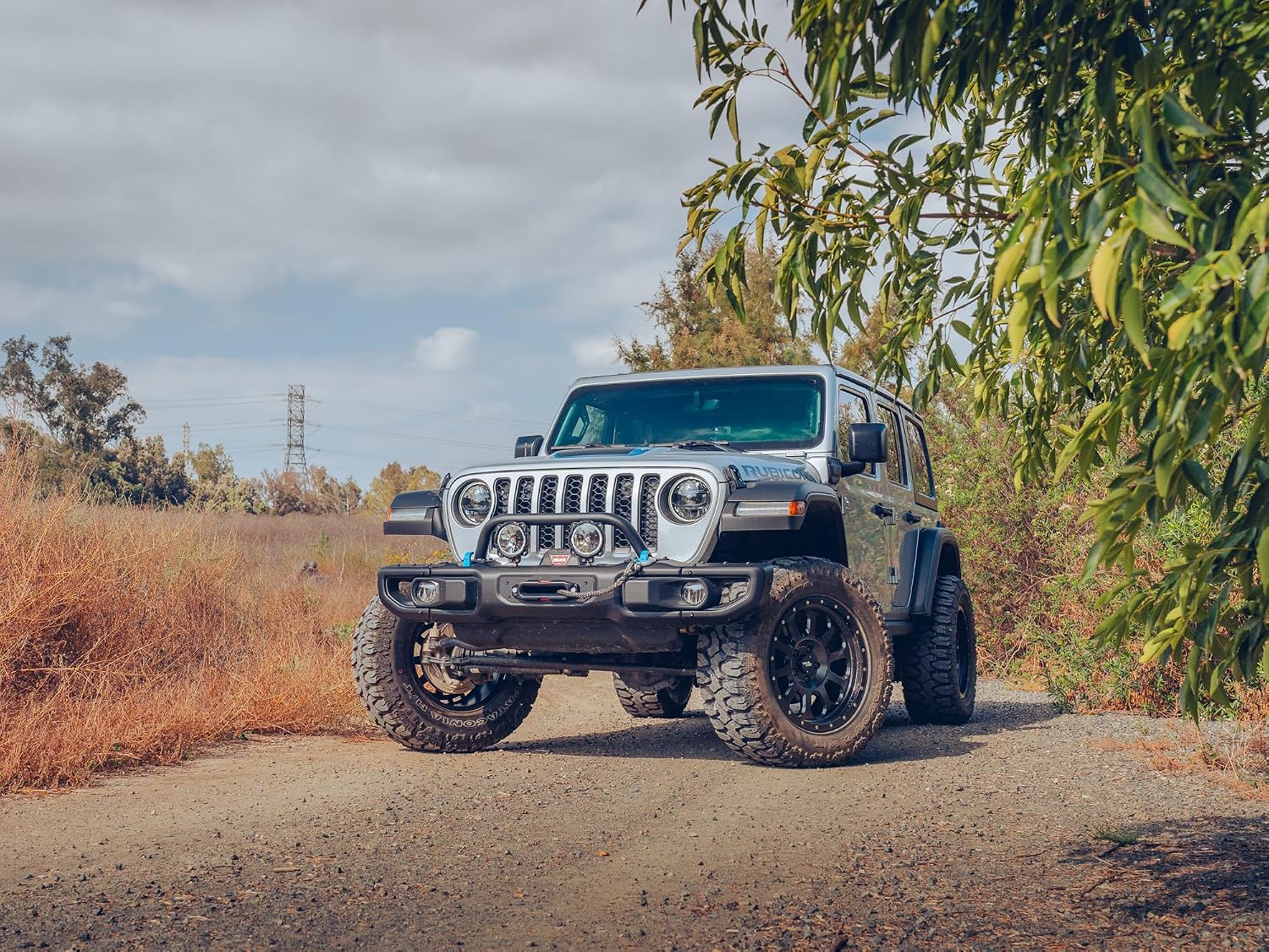 RockTrix RT111 20 inch Wheel Compatible with Jeep Wrangler JK JL 20x9 5x5 Wheels (-12mm Offset, 4.5in Backspace) 5x5 PCD, 71.5mm Bore, Black Wheels, Also fits Gladiator JT Rims