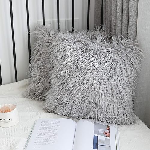 Kevin Textile - Fundas de cojín decorativas, serie de cuero sintético de lujo, para sofá