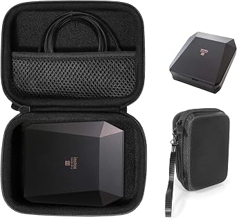 Protective Case for Fujifilm Instax SP-3 Mobile Printer, Mesh Pocket for Cable and Printing Paper Black