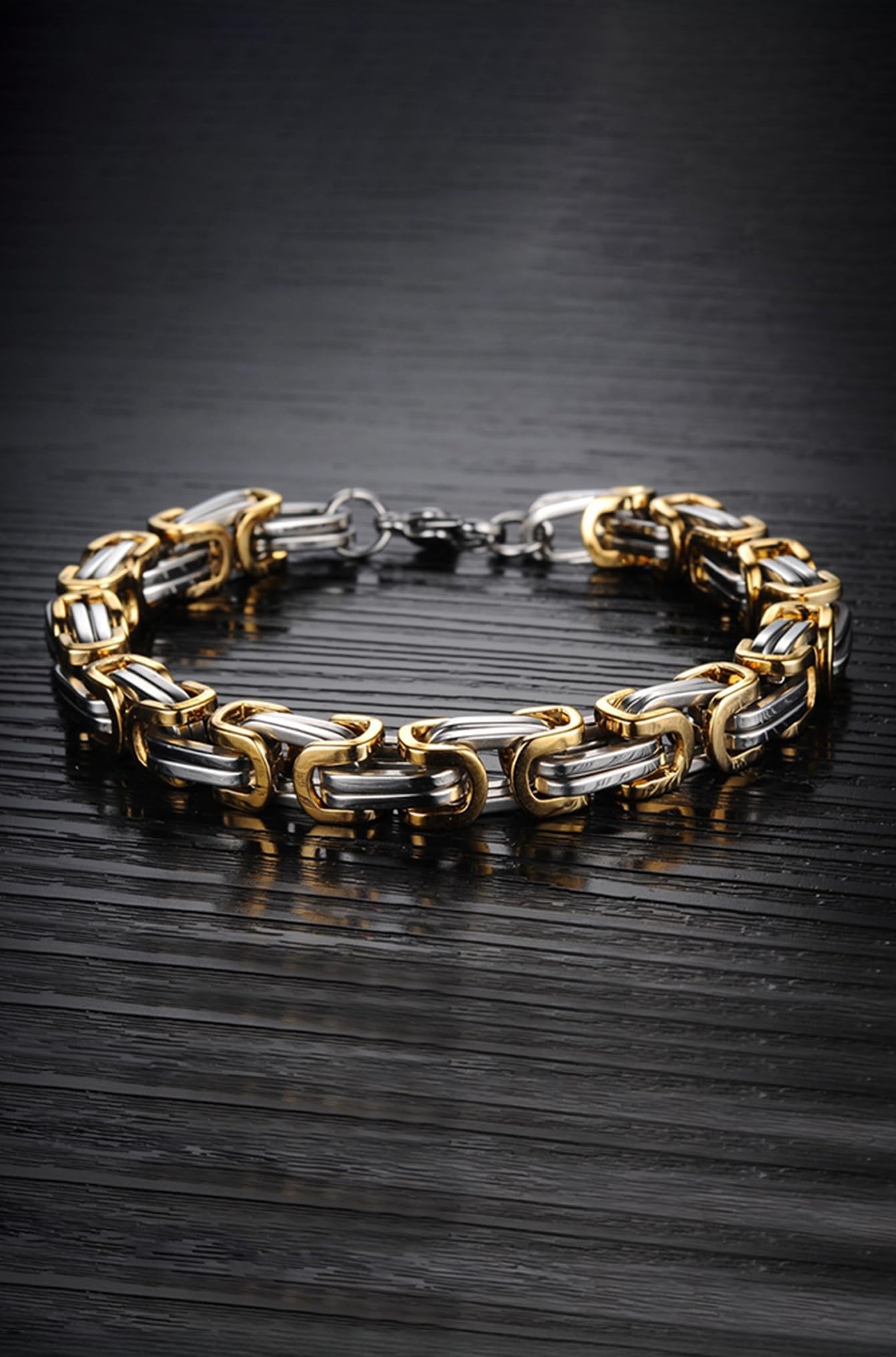 Bracelets for Men and Boys Fashion Bracelet for Men |Silver Toned Durable Stainless Steel Chain Bracelet for Men | Birthday Gift for Men and Boys Anniversary Gift for Husband