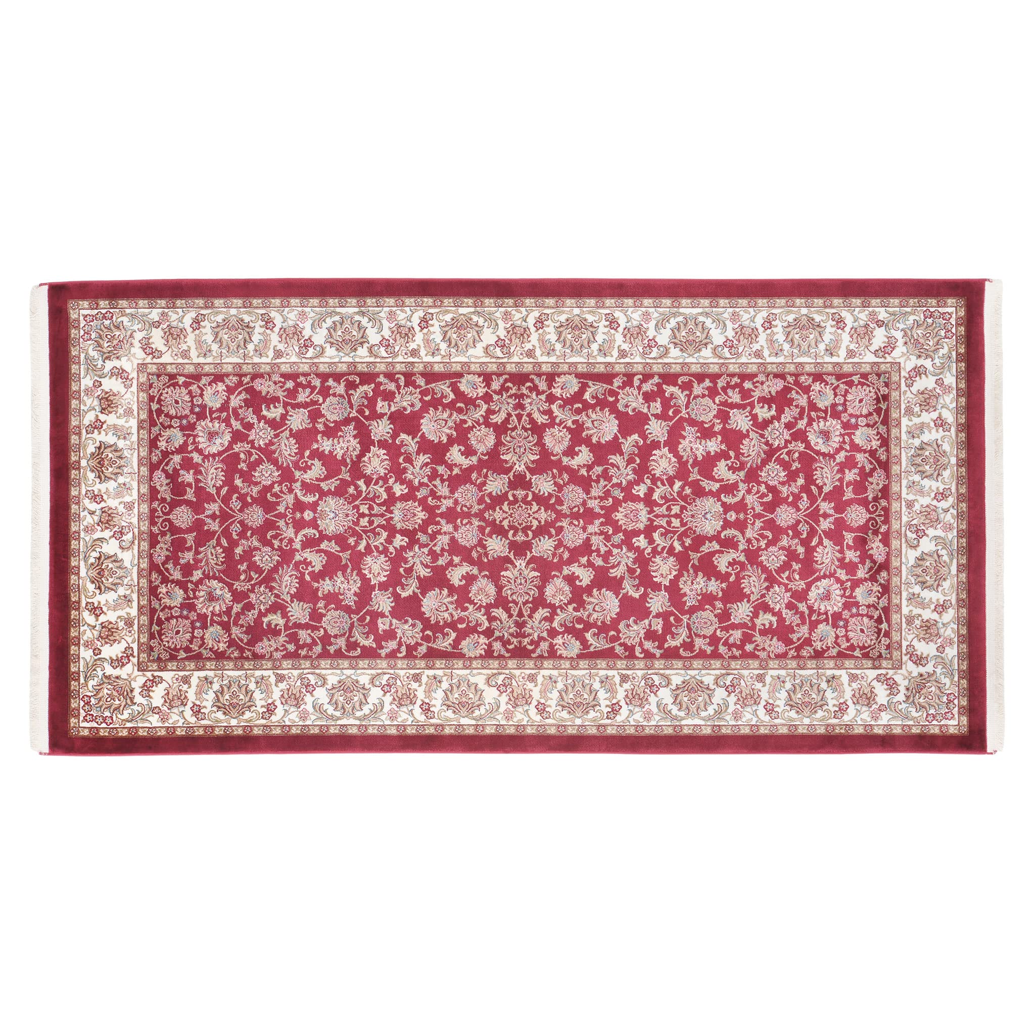 Tapis Victoria Rouge 080 x 150 cm pour salon et couloir