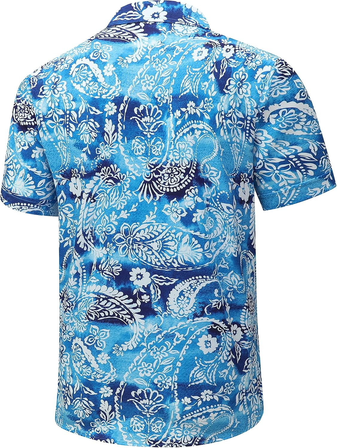 Mens Hawaiian Shirt, Short Sleeves Button Down Beach Clothing, Unisex Summer Flamingos Casual Aloha Floral Shirts - Image 5