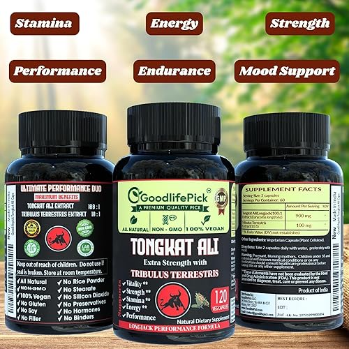 Miniatura 4 de Tongkat Ali & Himalayan Shilajit Virtual Bundle  120 y 90 cápsulas vegetales  Tribulus Terrestris, extracto de Longjack, minerales traza  Todo