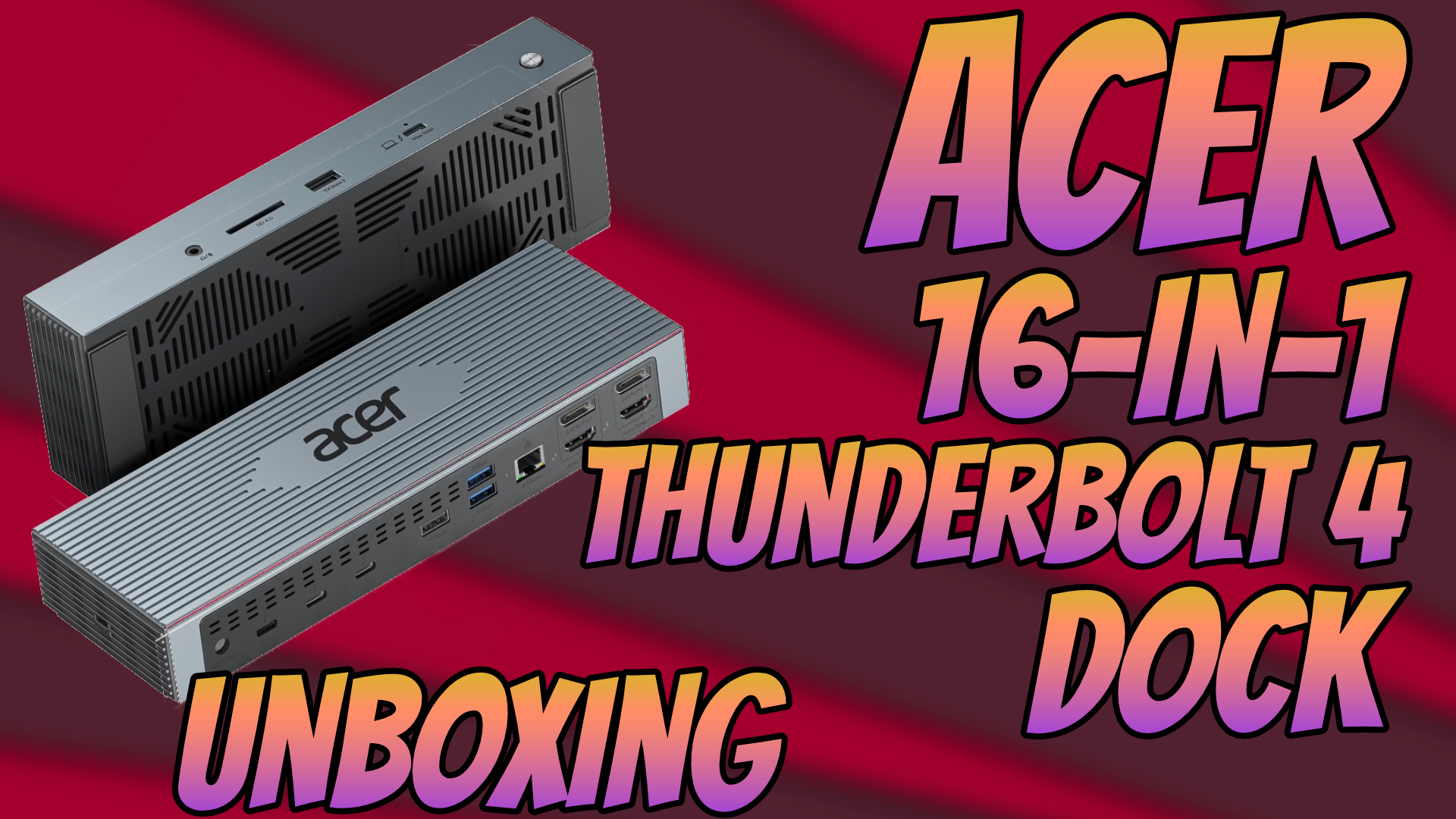Watch Unboxing Acer ODK490 TB4 Dock. This is amazing!! on Amazon Live