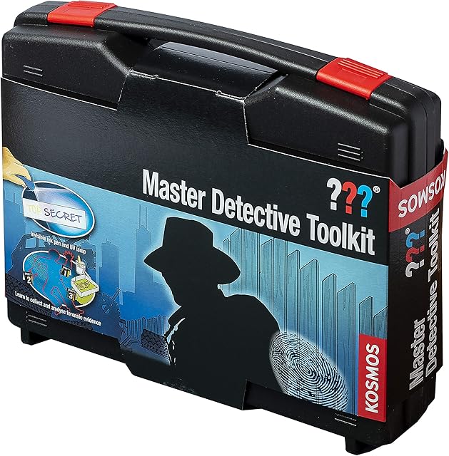 Thames & Kosmos | 630912 | Master Detective Toolkit | Learn To Collect and Analyse Forensic Evidence | Use Scientific Methods To Solve Crimes | Experiment Kit | Ages 8+