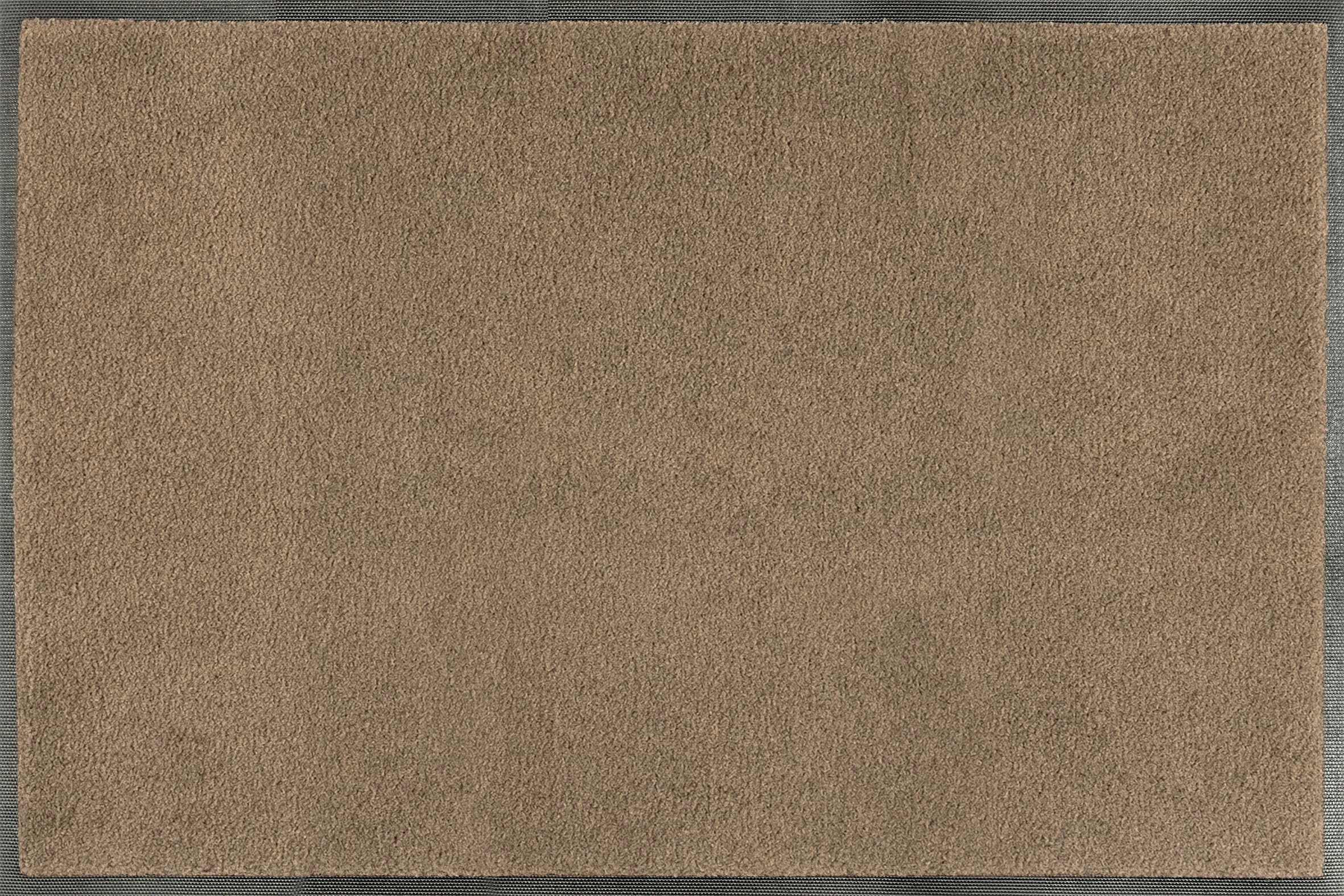 Wash+Dry Paillasson Marron Expresso 50 x 75 cm, intérieur et extérieur, Lavable, pour l'intérieur et l'extérieur
