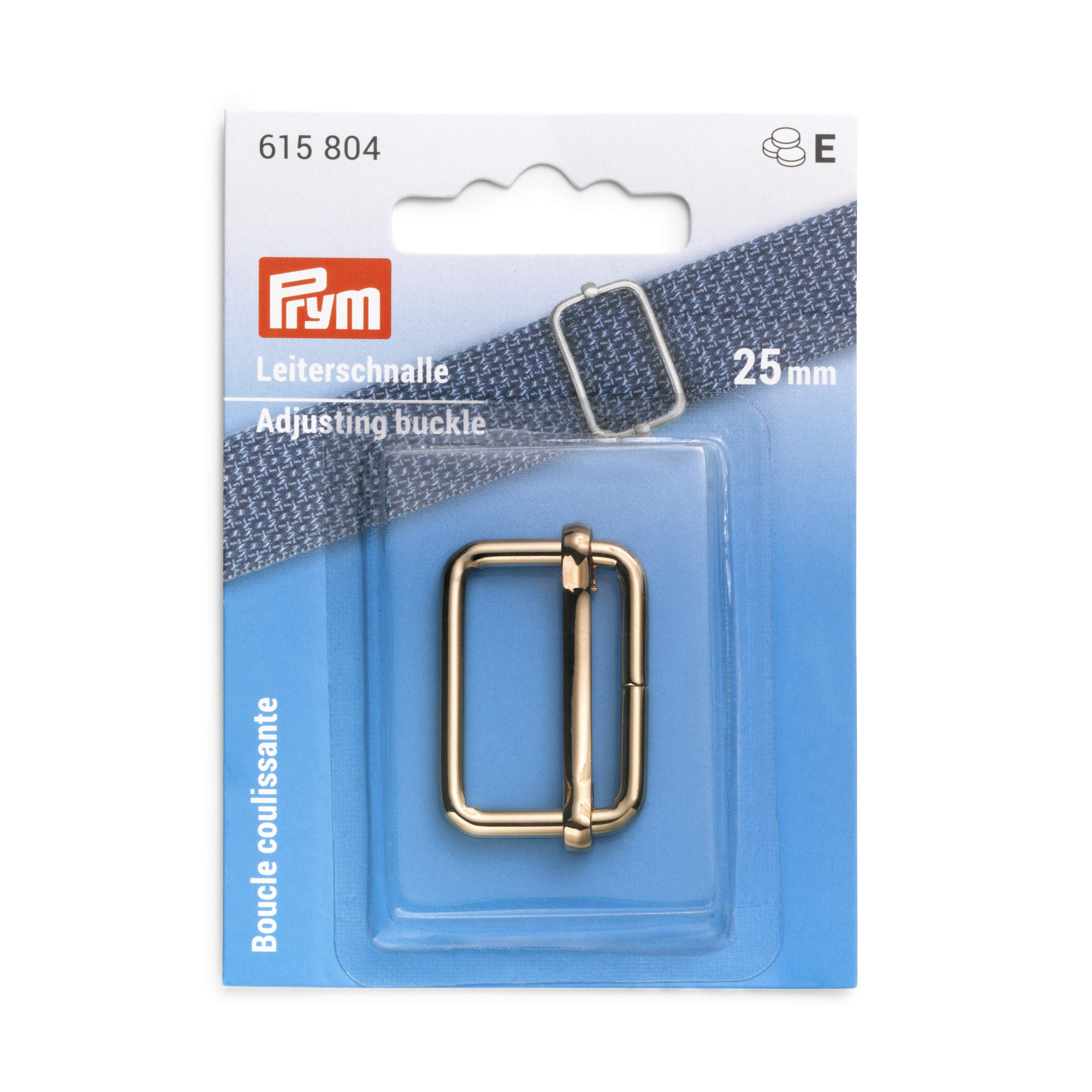 Prym Buckle, Steel, Gold, 25 mm