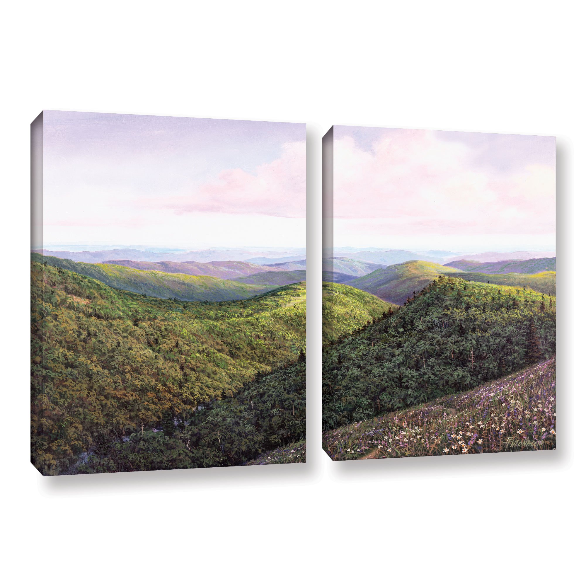 Tremont Hill Rolling Hills Verde 18X24 arte de alta fidelidad cromatica para pared