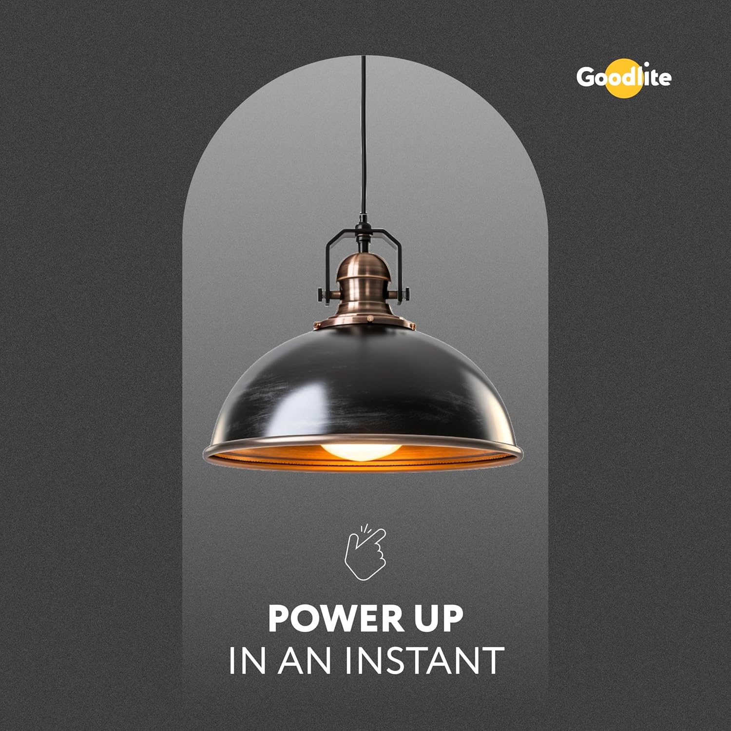 Goodlite A19 Standard LED Light Bulb - 11 Watt, 75W Equivalent, 1200 Lumens, High CRI, 3000K Warm White, Dimmable, UL Listed, 15,000 Life Hours, Damp Location, E26 Base - Indoor and Outdoor (G-19757)