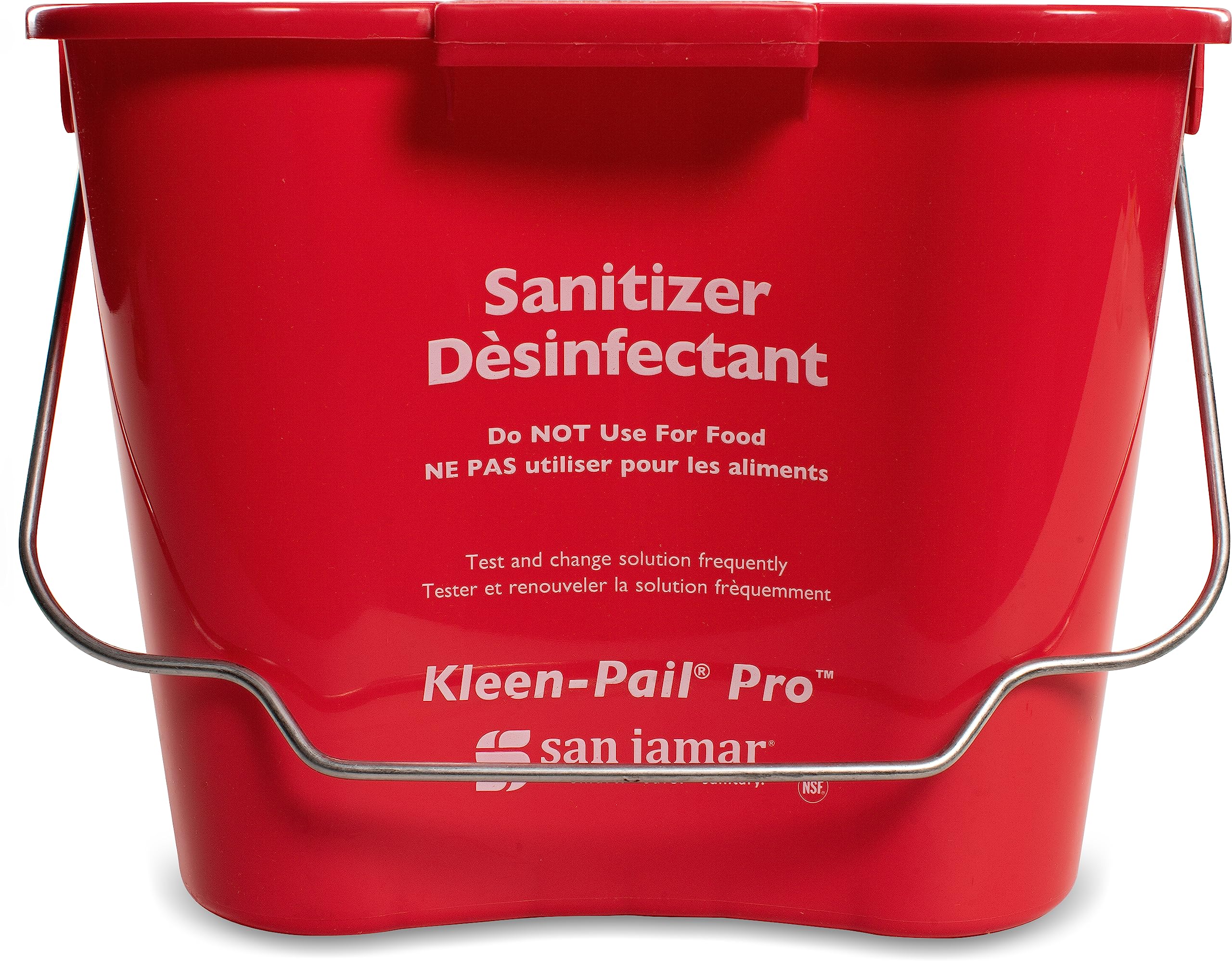 San Jamar 8 Quarts / Red / 1 Pails