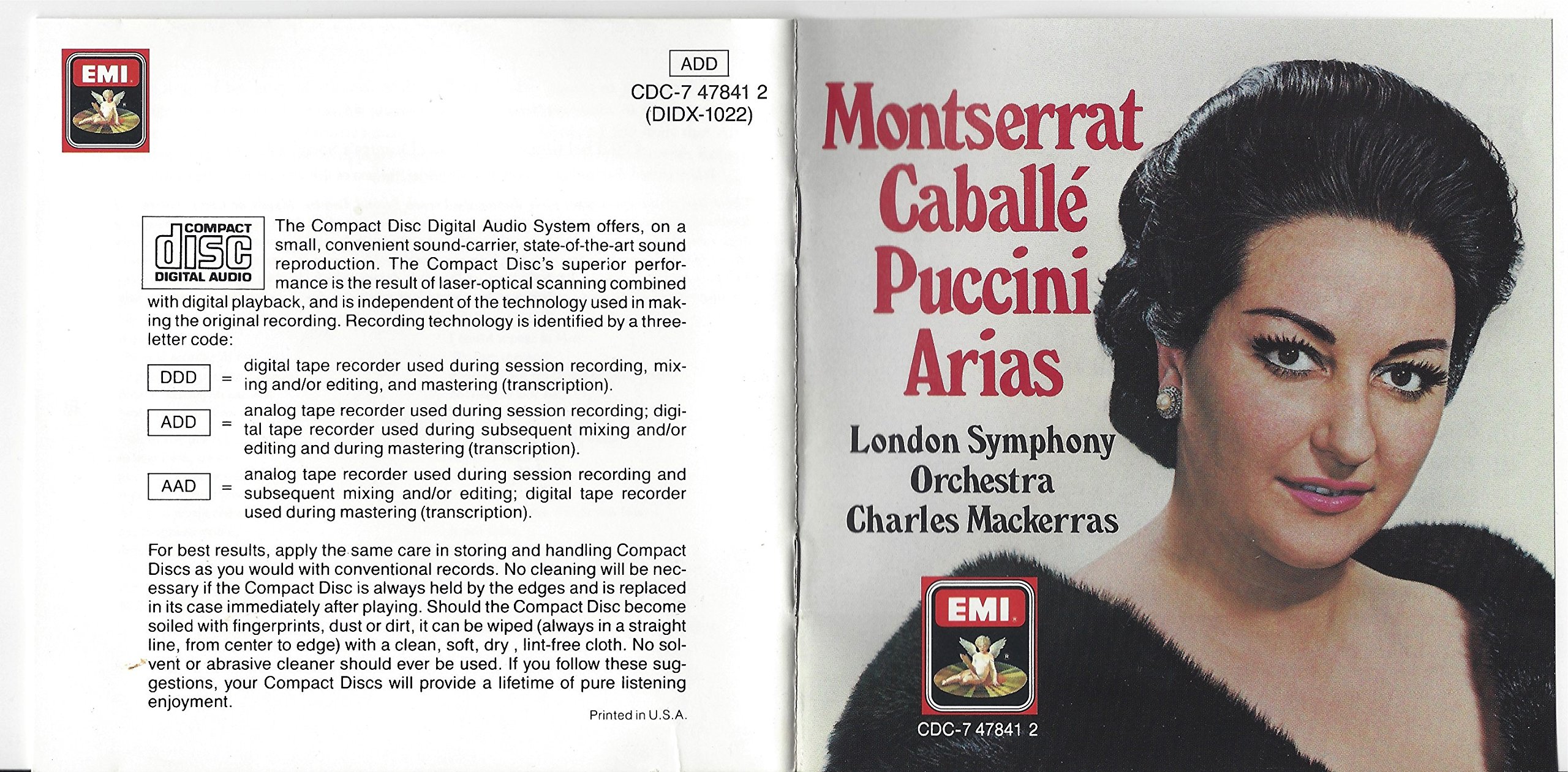 Montserrat Caballe Sings Puccini Arias [Audio CD] Puccini / Caballe / Mackerras / London Sym Orch
