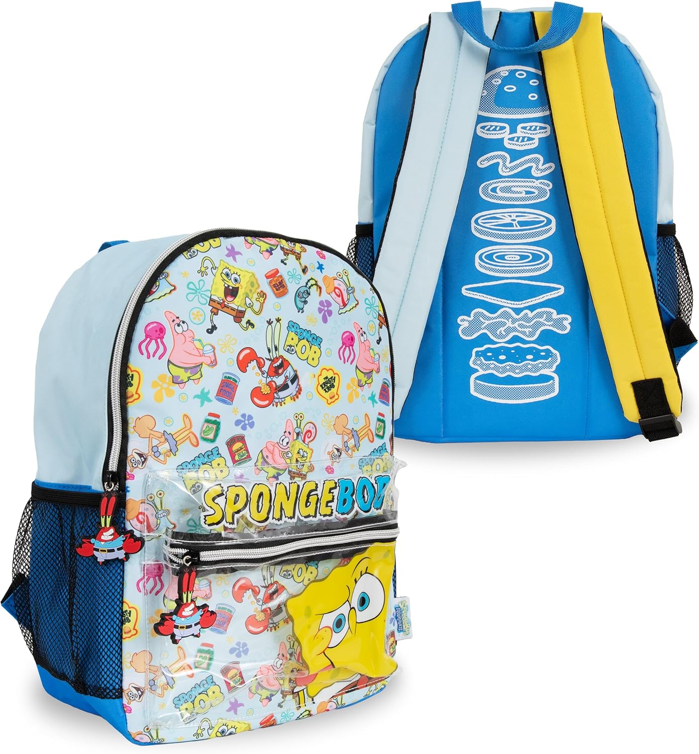 Blue Sky Studios Spongebob Backpack for Kids, Small School Bag & Travel Bag for Boys and Girls