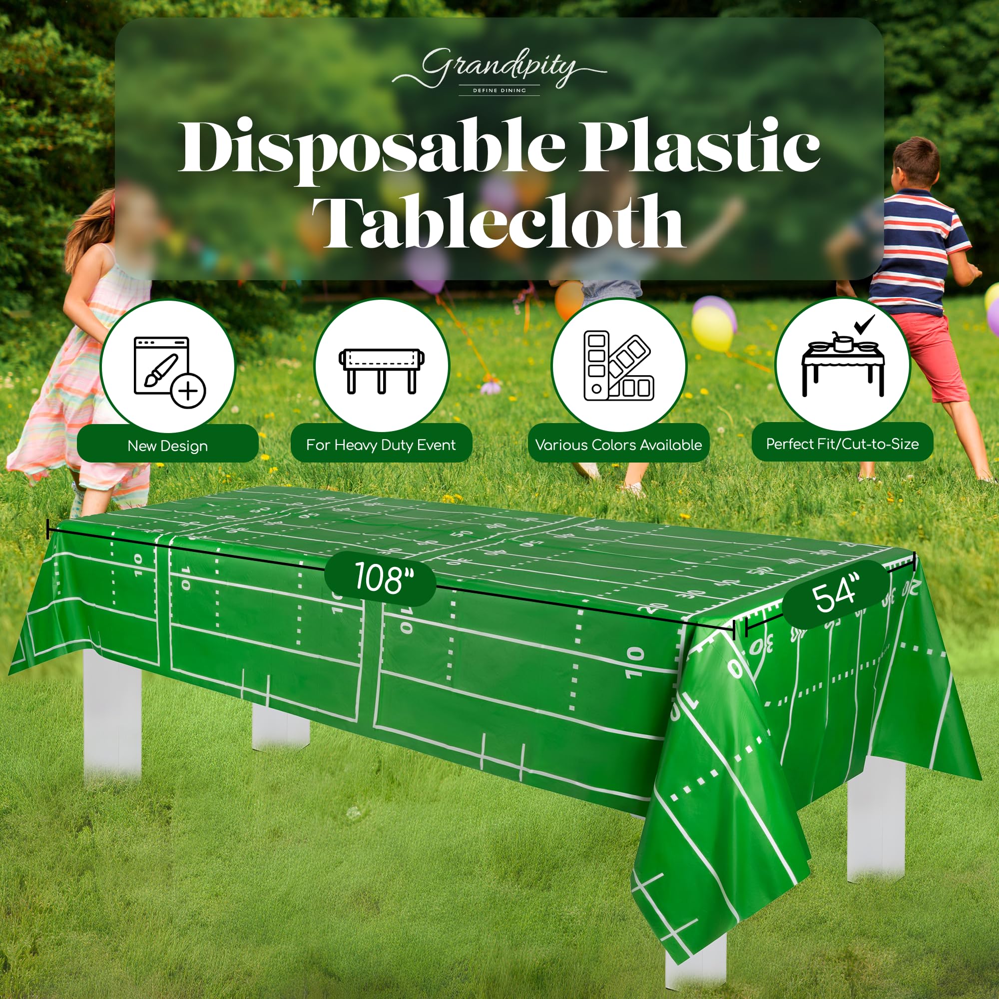 Exquisite Lot De 12 Nappes Rectangulaires En Plastique De Qualité