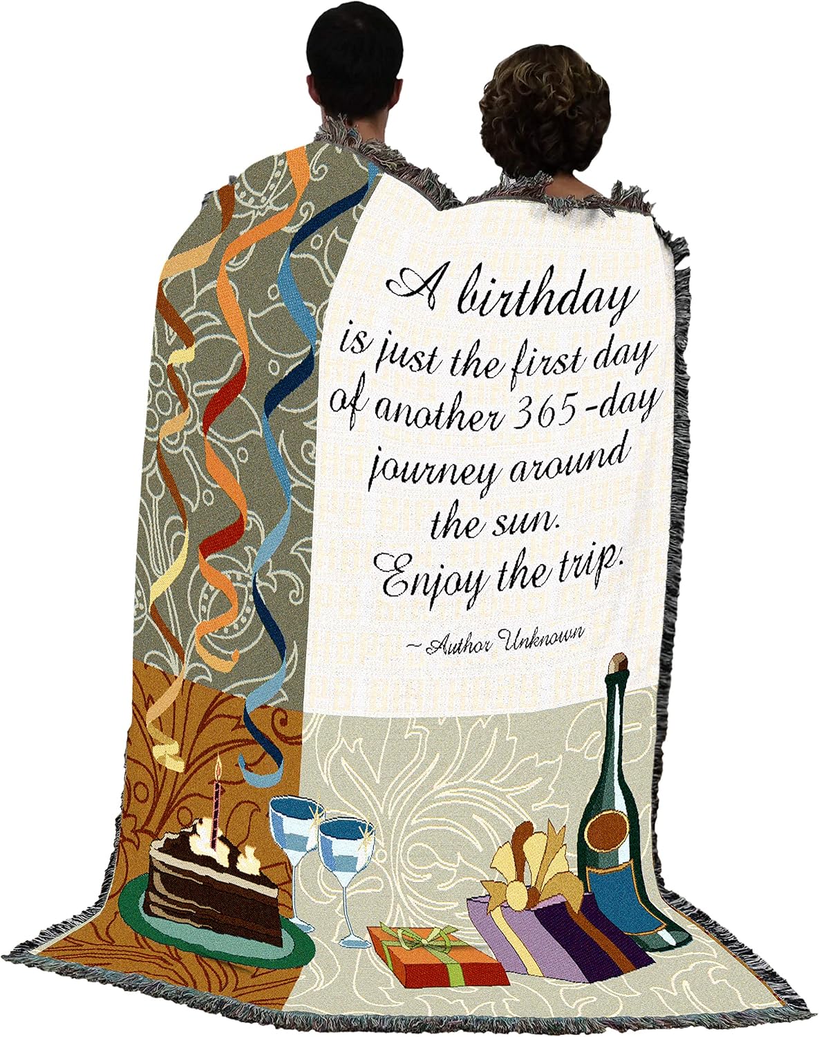Pure Country Weavers Your Birthday Blanket - Celebration Gift Tapestry Throw Woven from Cotton - Made in the USA (72x54)
