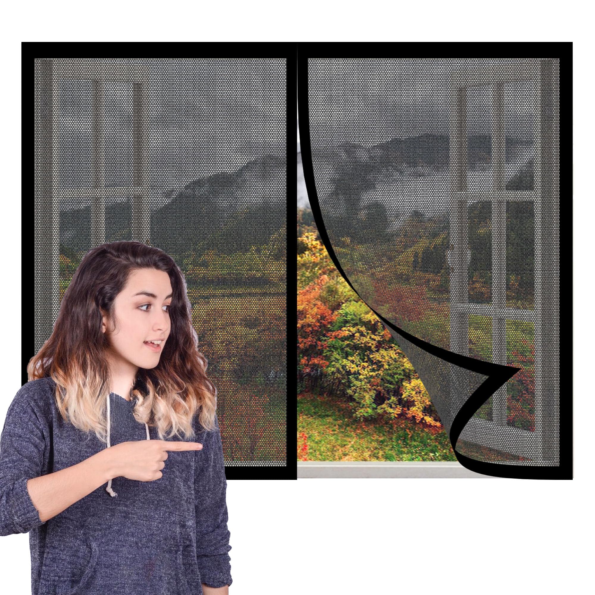 Magnetic Window Screen Small 172 X 200 Cm Magnetic Fly Screen - View #4