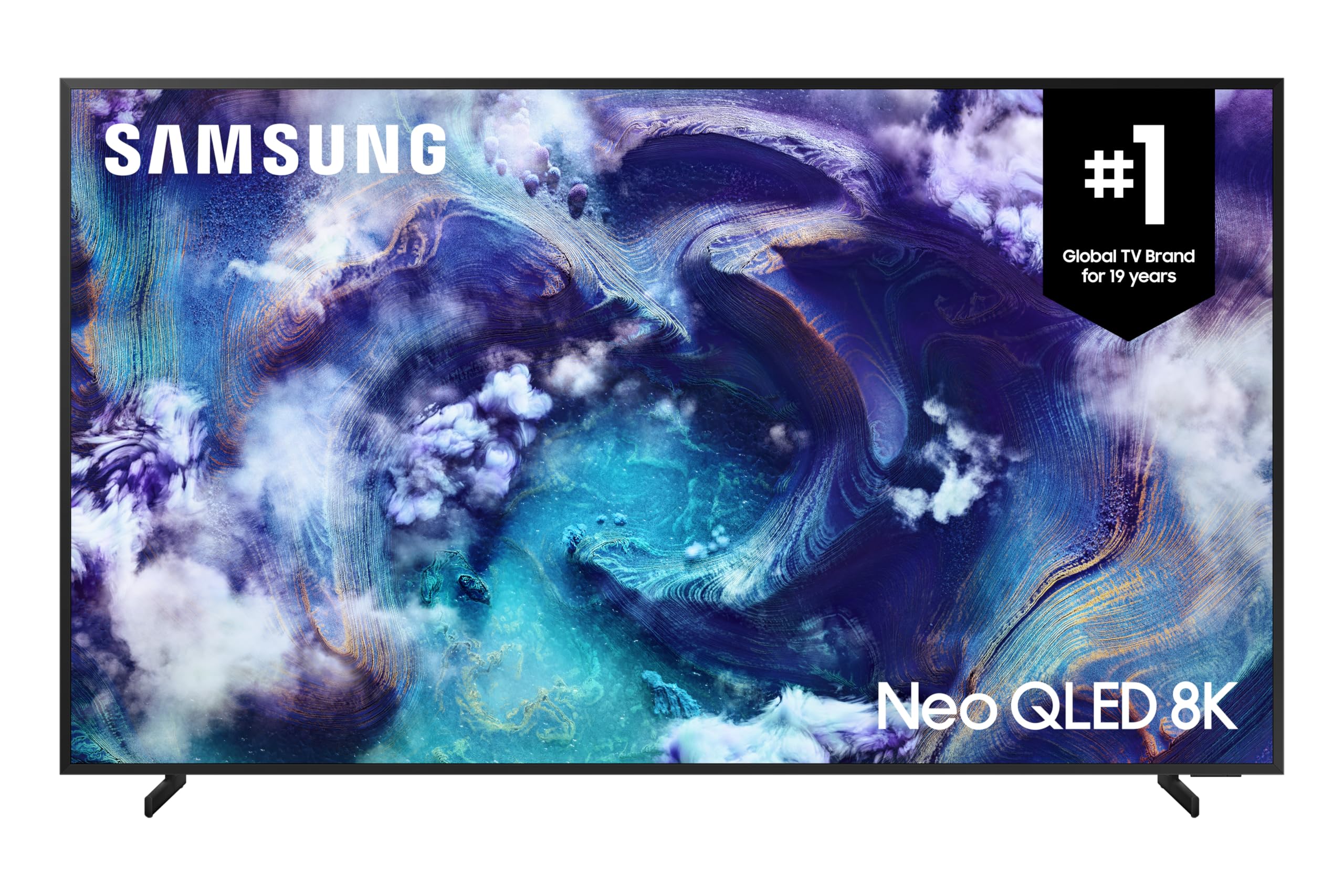 SAMSUNG 75-Inch 8K Neo QLED 8K QN900F Mini LED Neo Quantum HDR+ Smart TV, AI Gen 2 Processor, 165Hz, Glare Free, Metal Frame Design, Art Store, Q-Symphony - [QN75QN900FFXZC] [Canada] (2025)