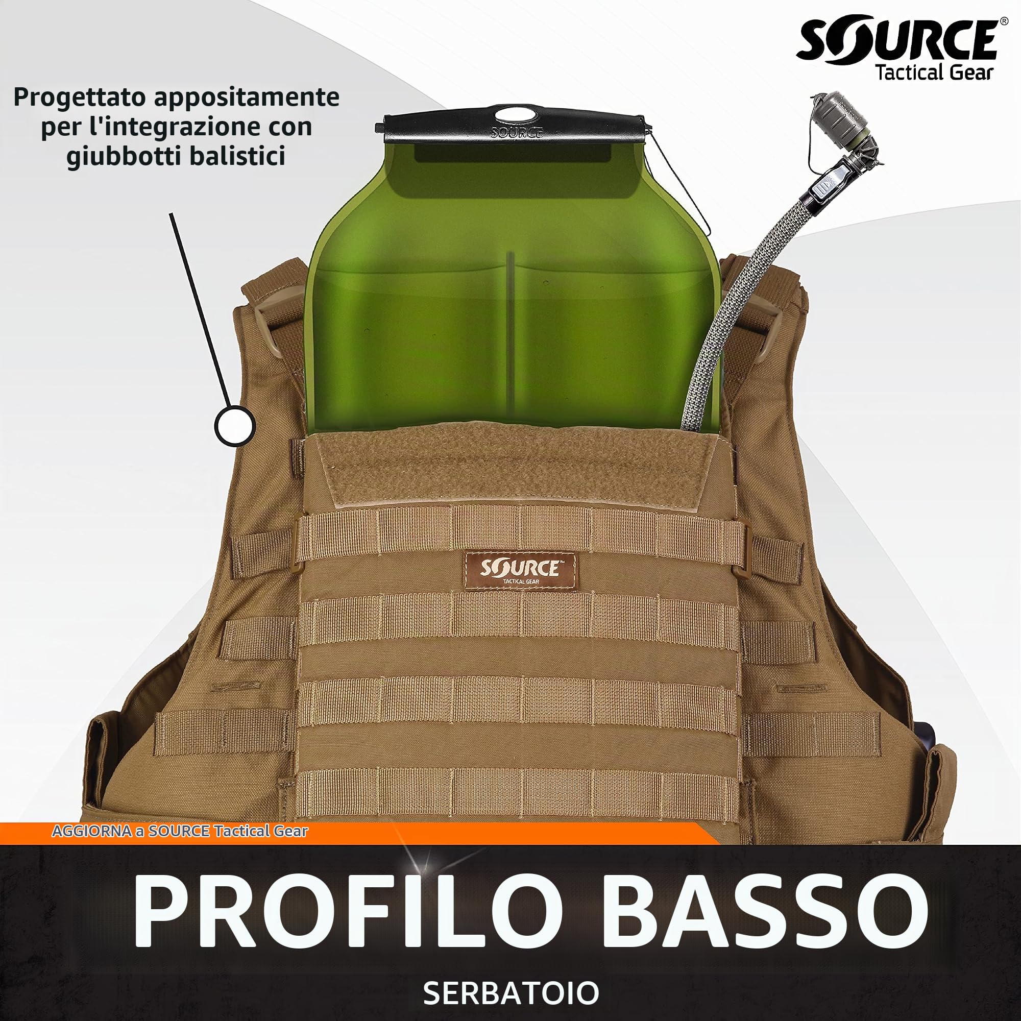 Source WLPS Low Profile, Sacchetto di idratazione Uomo