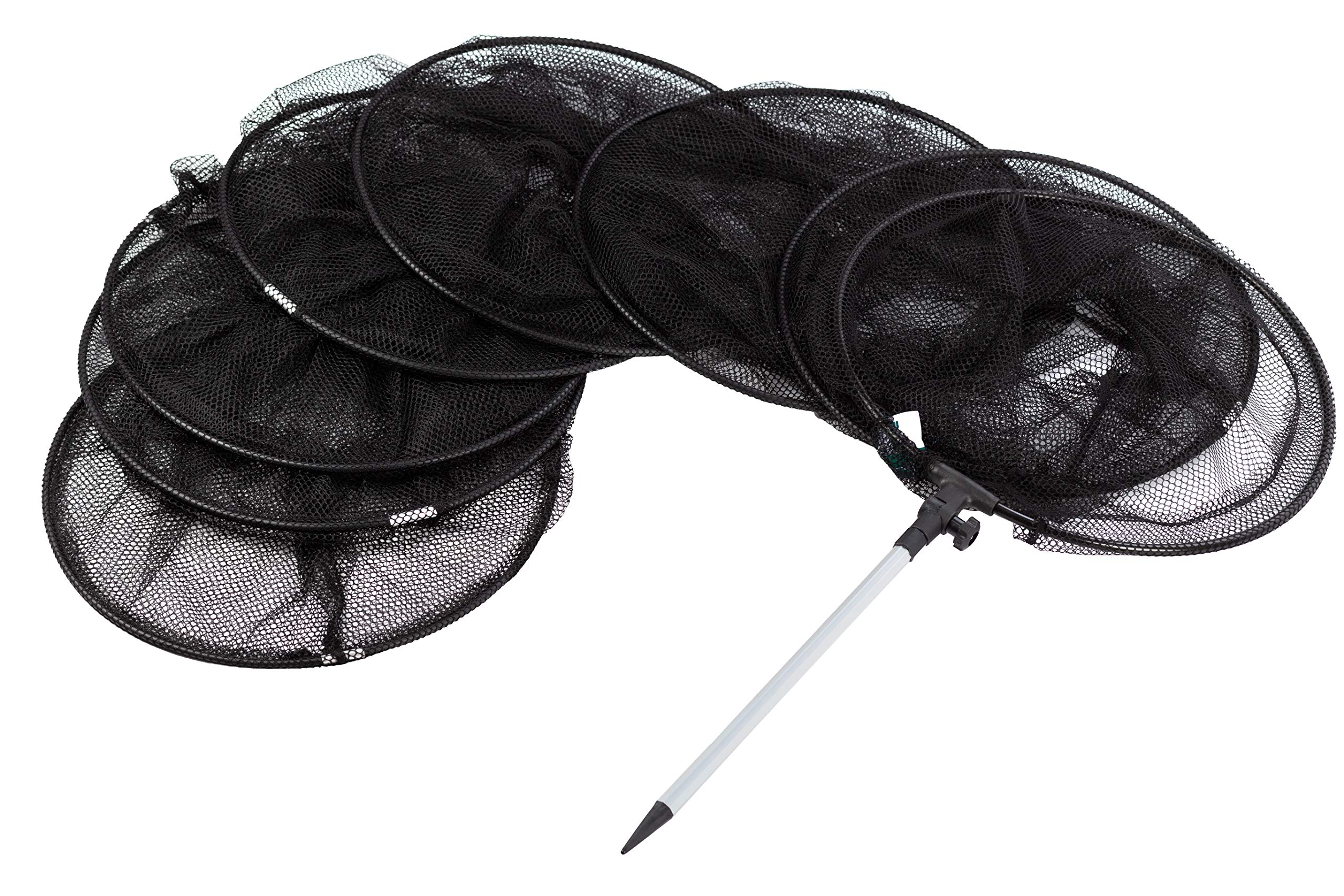 Zite Fishing épuisette - 3,50m de Long & 50 cm de diamètre - avec Sac de Transport et Lance de Terre de 40 cm de Long.