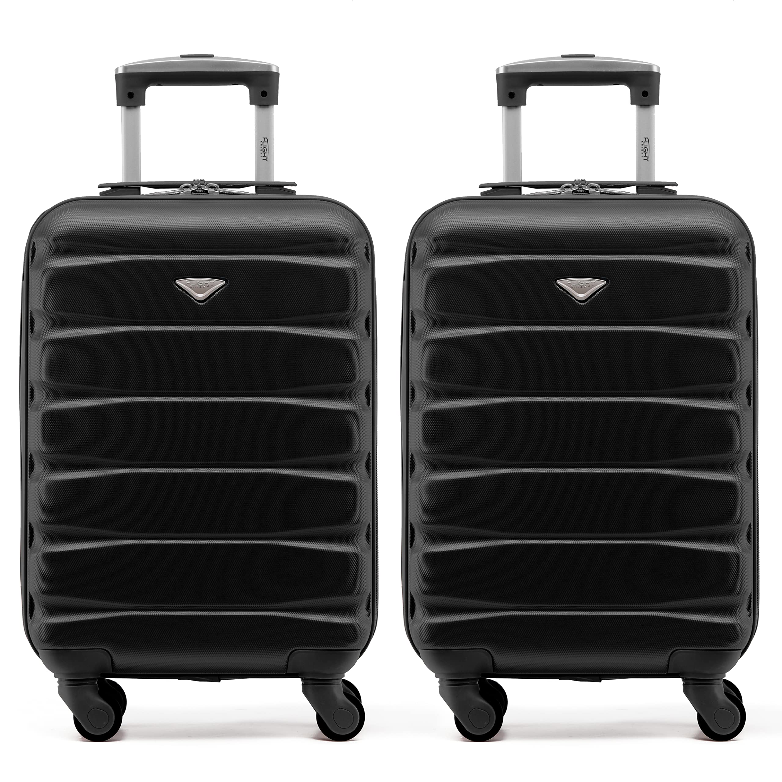 Flight Knight Suitcase Set of 2 Lightweight 4 Wheel ABS Hard Case Cabin Carry On Hand Luggage Approved for Over 100 Airlines Including easyJet, British Airways, Ryanair & Many More 55x35x20cm — view 218