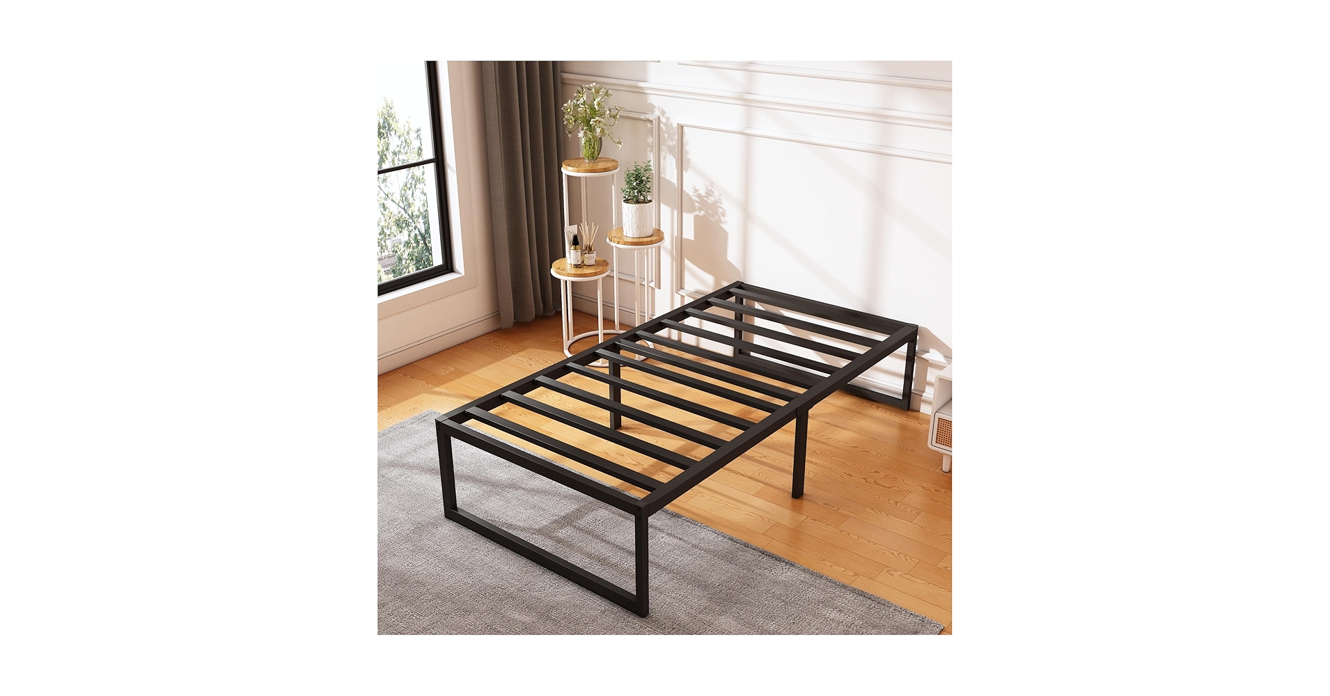 Amazon.com: XINXINYAN 18 Inch Twin Bed Frame, No Box Spring