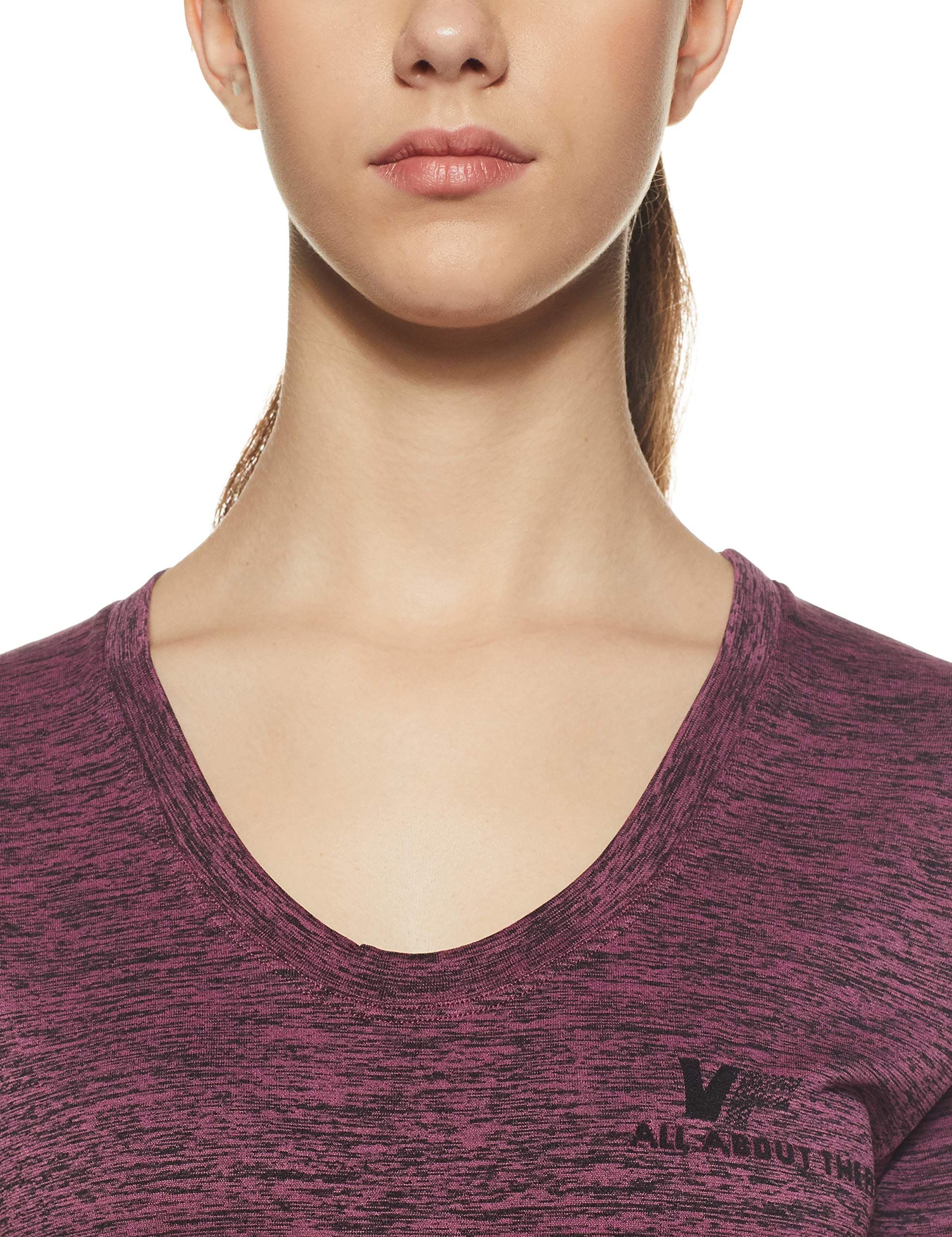 Viva Fitness VTDF-013-P-L Polyester Sports T-Shirt, Large (Pink) 1