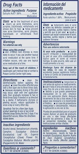 Miniatura 4 de ASEPXIA Loción para el Acné, remueve Granos, Espinillas y Puntos Negros, con Ácido Salicílico 4 fl oz