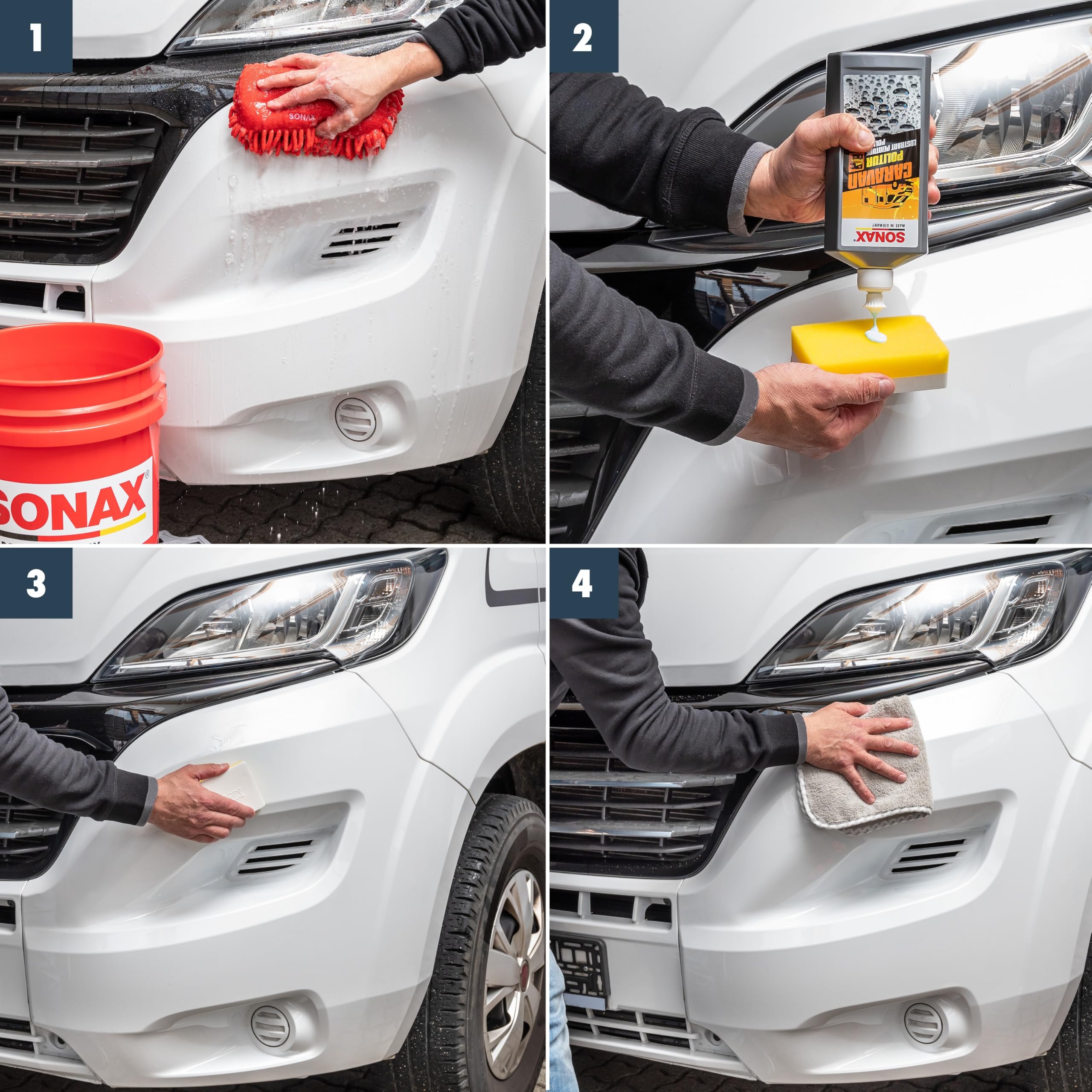 SONAX CARAVAN Polish Lustrant Peinture - 500ml Pour Camping-cars Et Véhicules