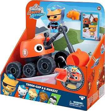 Octonauts Above & Beyond Terra Gup 3 Kwazii Deluxe Toy Vehicle Set, 2.8