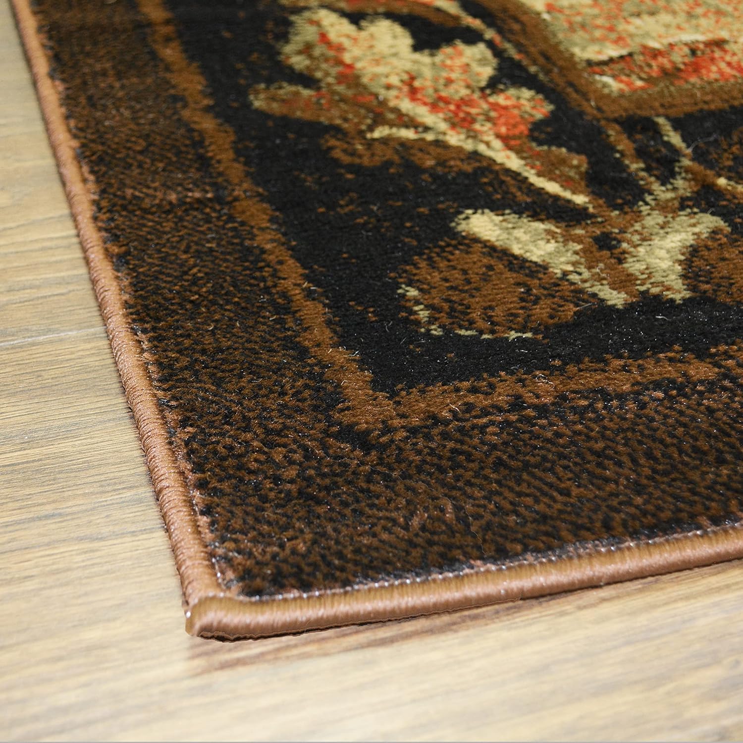 Mabyberry Rug AD6908 8X10 Smokey Mountain Black Area Rug