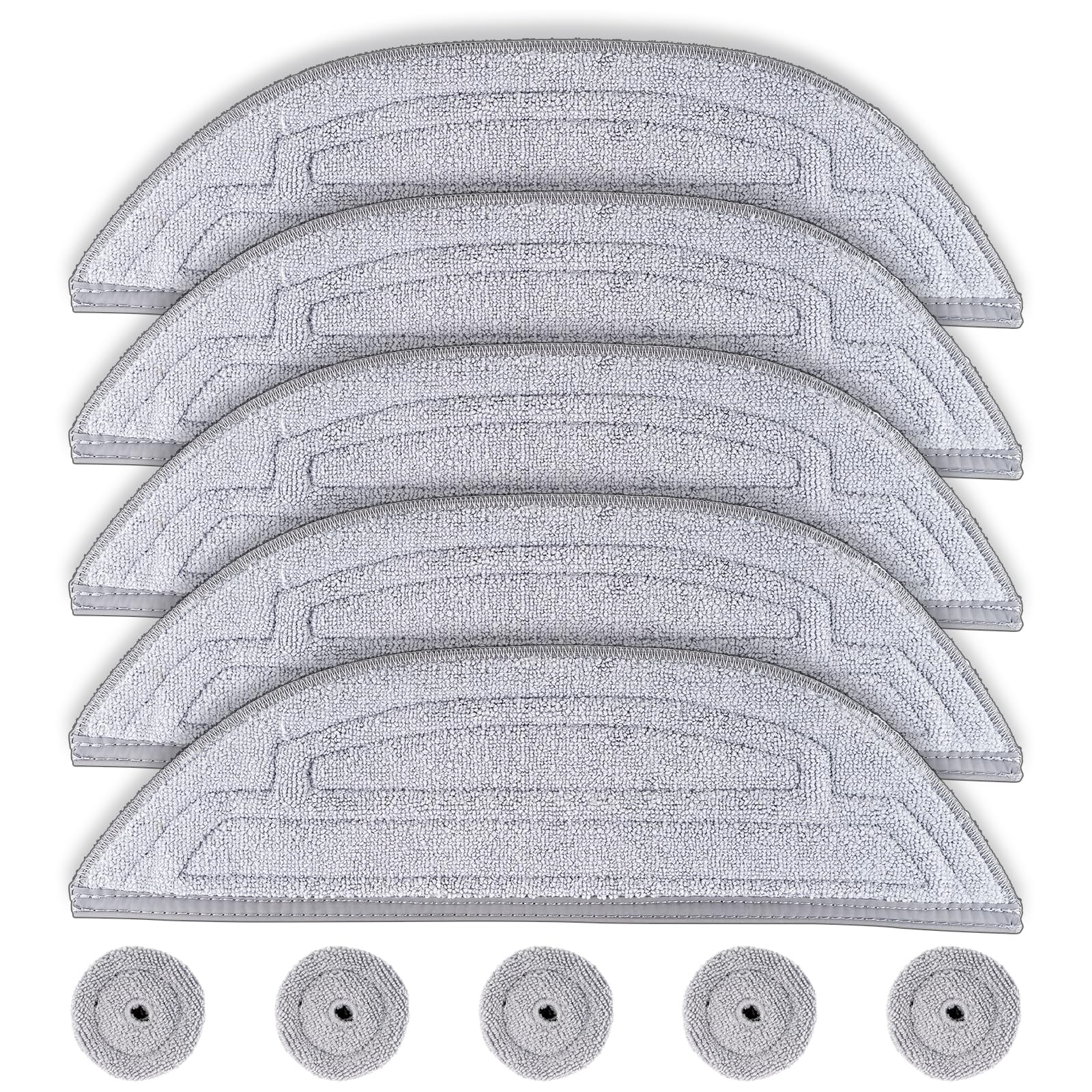 (10 piezas) Almohadillas para fregona para Roborock S8 MaxV Ultra, aspiradora robot S8 Max Ultra, almohadilla para fregona VibraRise con módulos de vibración sónica dual, almohadilla para fregona Edge