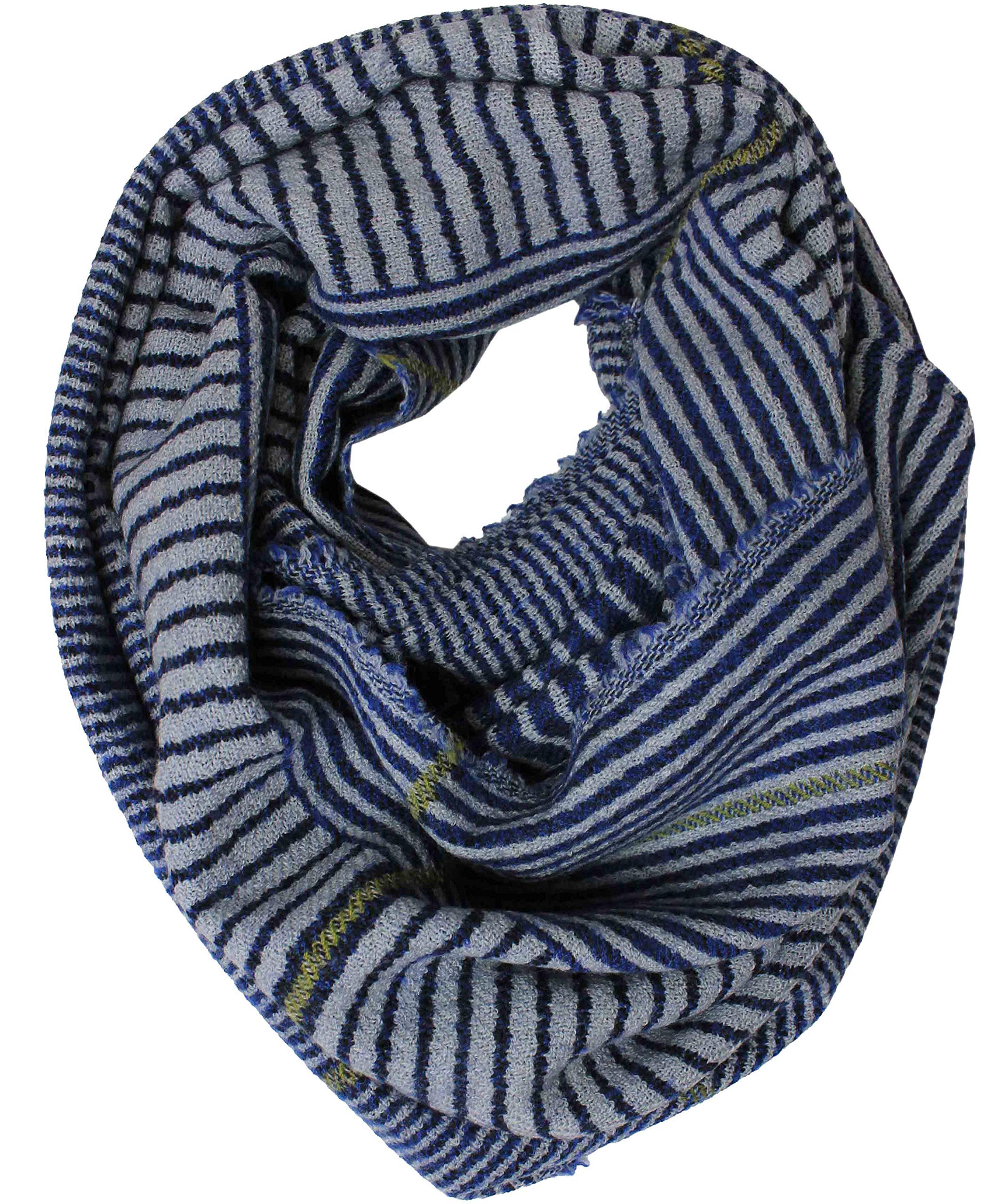 Rotfuchs Loop XXL - Sciarpa tubolare invernale, 100% lana (merino), unisex, made in Germany, blu/grigio, Large
