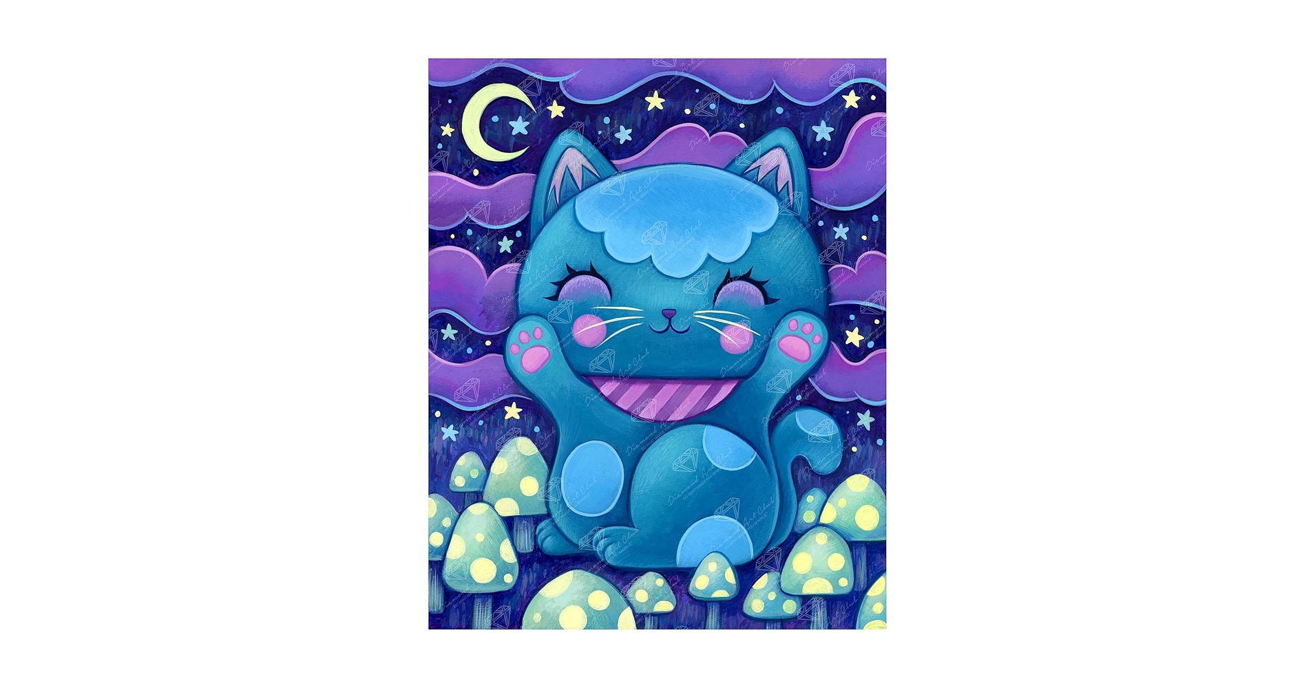 Amazon.com: DIAMOND ART CLUB Midnight Manekineko Diamond
