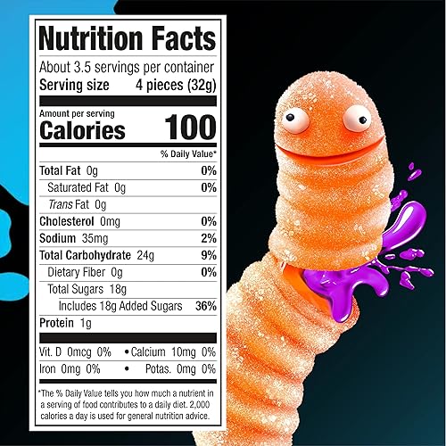 Miniatura 2 de Trolli Sour Bursting Crawlers, caramelo de goma agria, 4.25 onzas (paquete de 12)