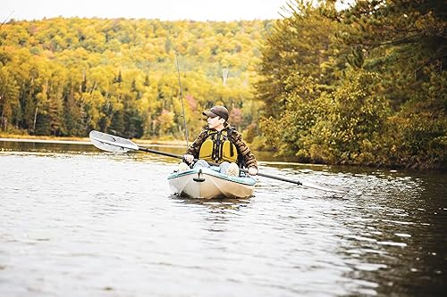 Miniatura 5 de Pelican Poseidon - Pala de kayak de pescador - 98.4 in (98.5 pulgadas) y 94.5 in (94.5 pulgadas) - Eje de aluminio con revestimiento antideslizante