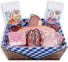 Wurstbaron® Gift Box Bavaria Small, Gift Package with Salami, Ham and Bacon, Sausage Package