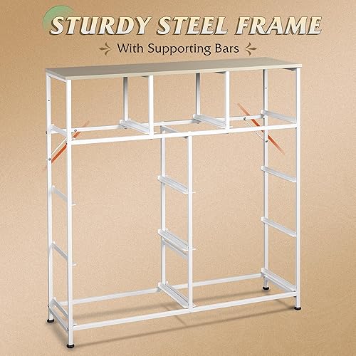 Miniatura 47 de WLIVE Cajonera de tela de 9 cajones, torre de almacenamiento para dormitorio, pasillo, entrada, armario, unidad organizadora de cajones altos